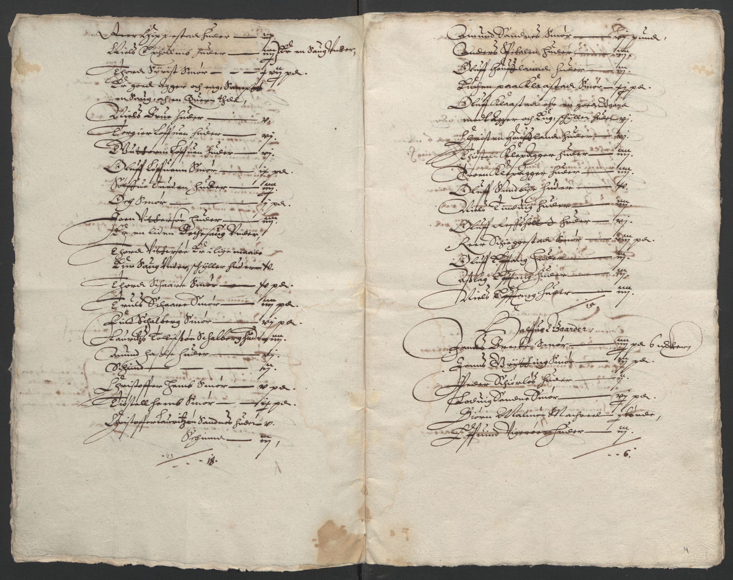 Stattholderembetet 1572-1771, AV/RA-EA-2870/Ek/L0002/0001: Jordebøker til utlikning av garnisonsskatt 1624-1626: / Jordebøker for noen vikværske len, 1624-1626, s. 18