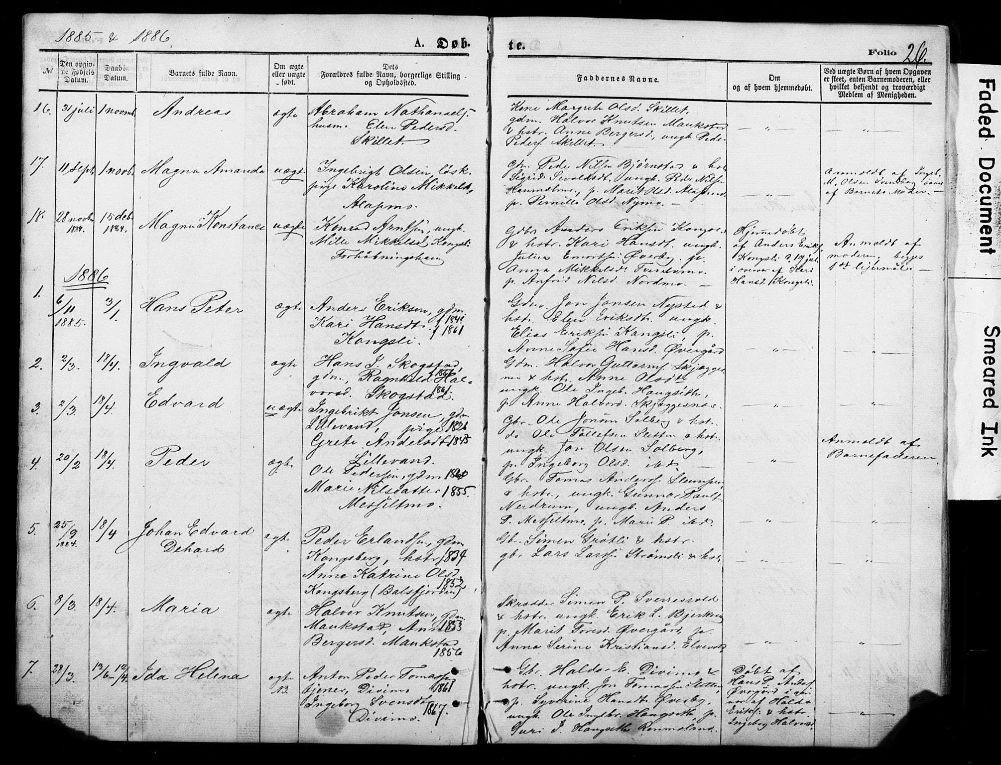 Målselv sokneprestembete, AV/SATØ-S-1311/G/Ga/Gab/L0011klokker: Klokkerbok nr. 11, 1871-1900, s. 26