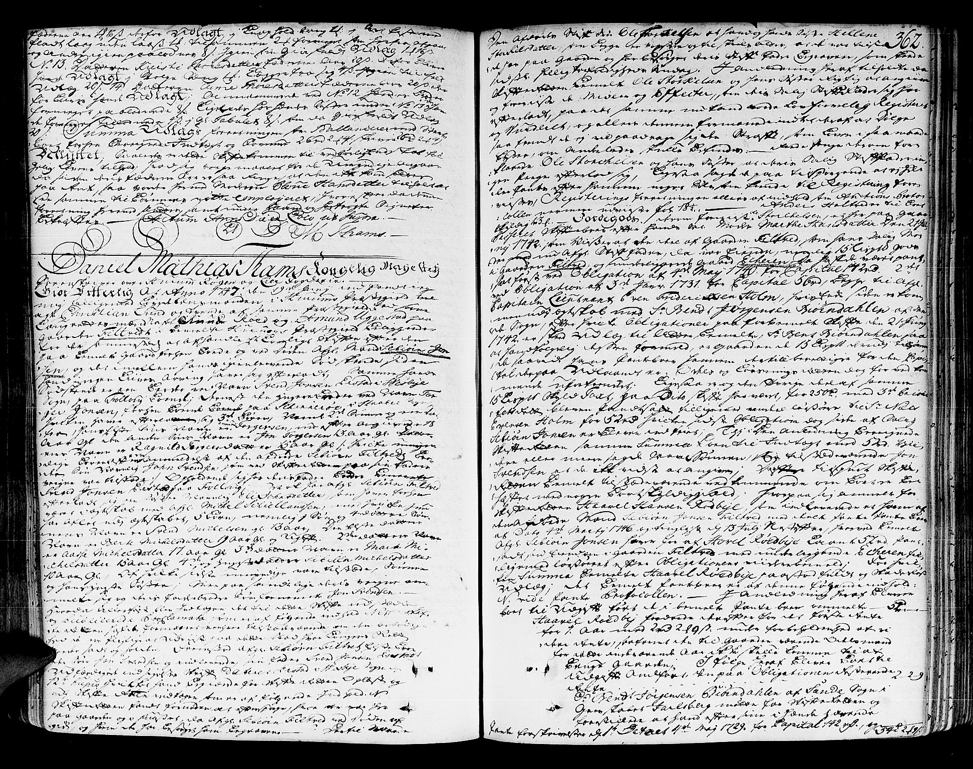Lier, Røyken og Hurum sorenskriveri, AV/SAKO-A-89/H/Hc/L0004: Skifteprotokoll, 1745-1761, s. 361b-362a