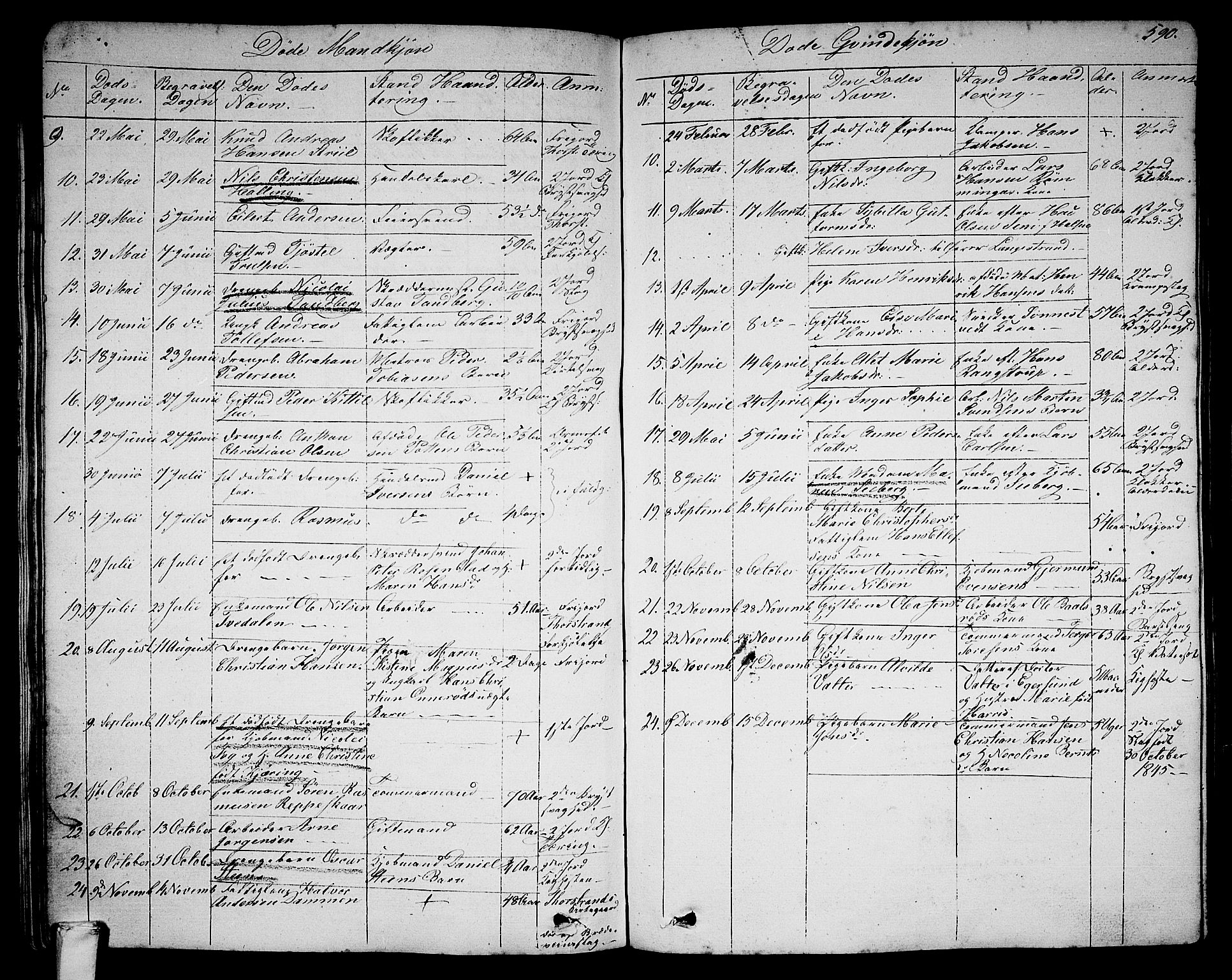 Larvik kirkebøker, AV/SAKO-A-352/G/Ga/L0003b: Klokkerbok nr. I 3B, 1830-1870, s. 590