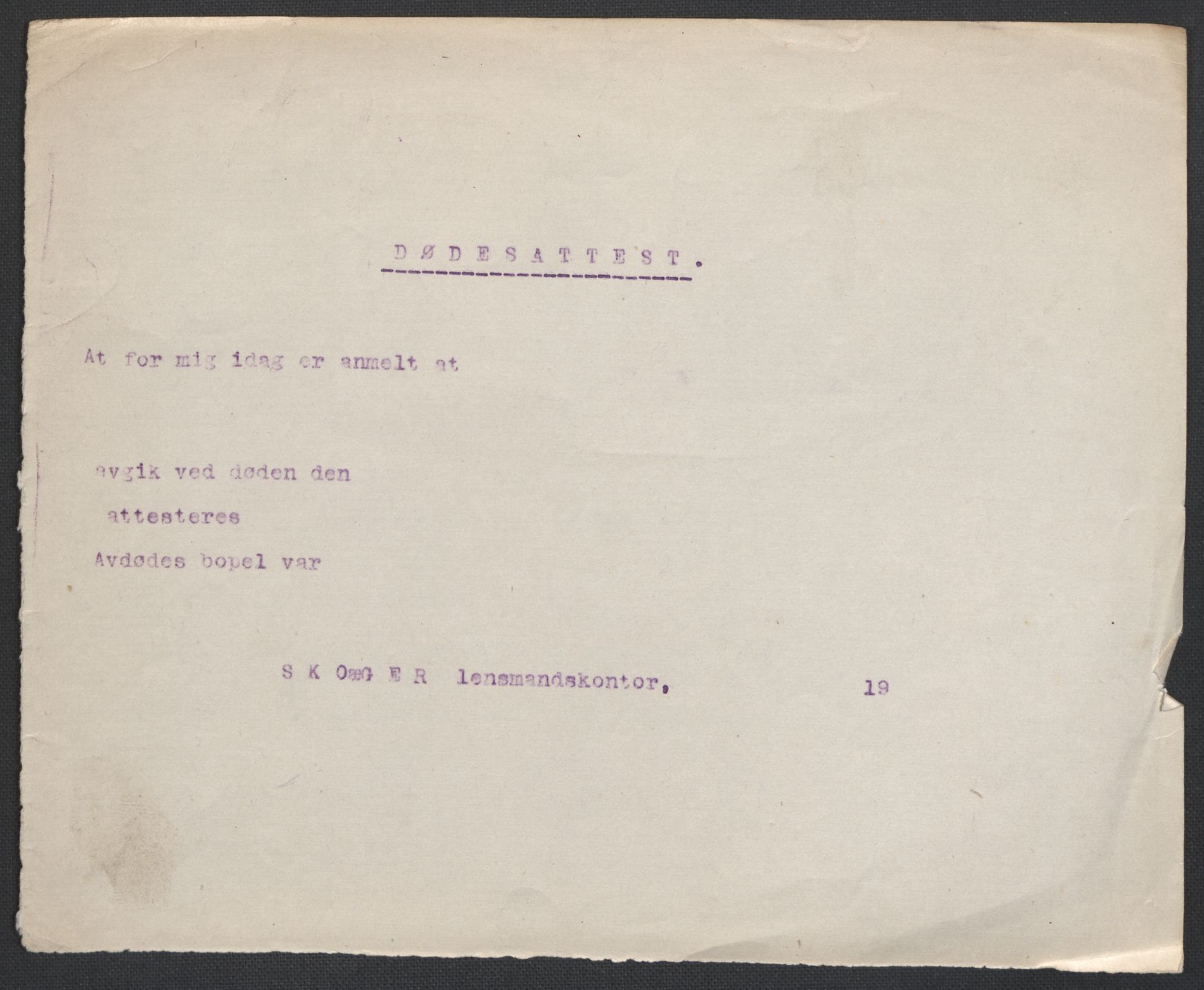 Skoger lensmannskontor, AV/SAKO-A-548/H/Ha/L0006: Dødsfallsprotokoll, 1916-1923