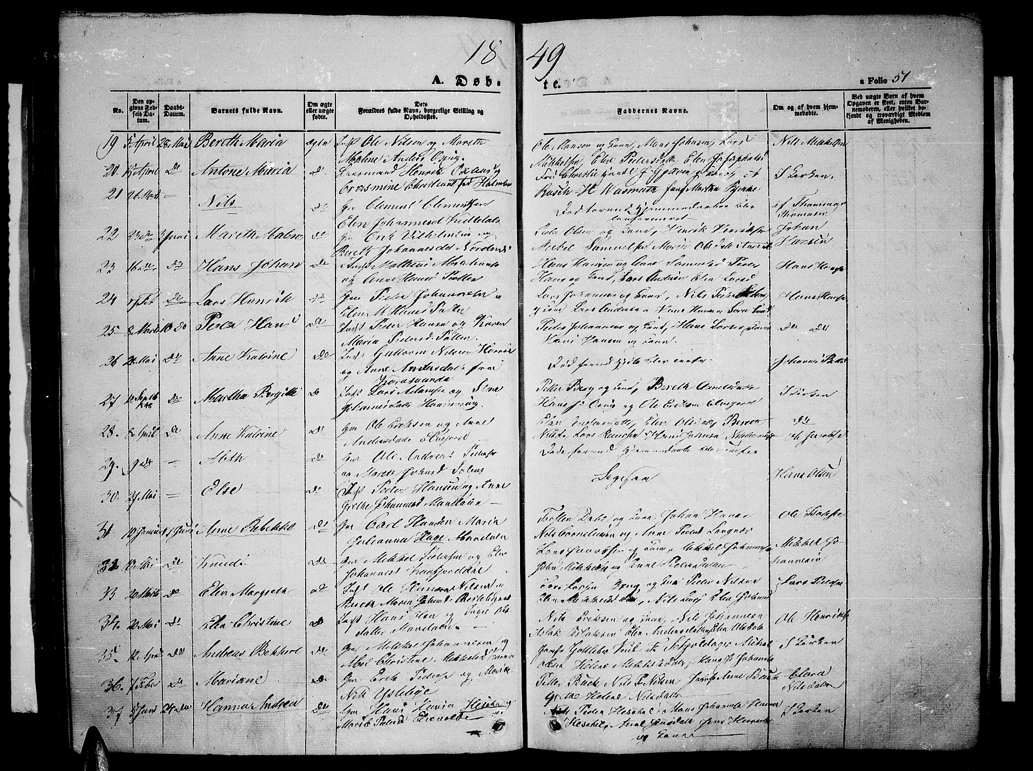 Lyngen sokneprestembete, AV/SATØ-S-1289/H/He/Heb/L0002klokker: Klokkerbok nr. 2, 1839-1860, s. 51