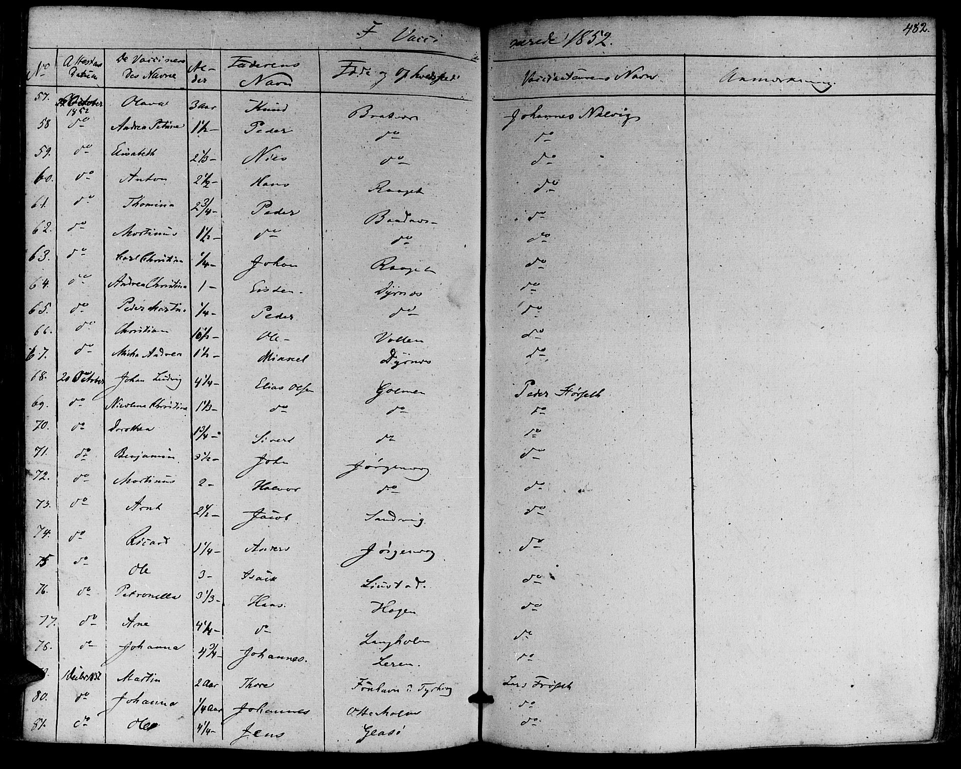 Ministerialprotokoller, klokkerbøker og fødselsregistre - Møre og Romsdal, AV/SAT-A-1454/581/L0936: Ministerialbok nr. 581A04, 1836-1852, s. 482