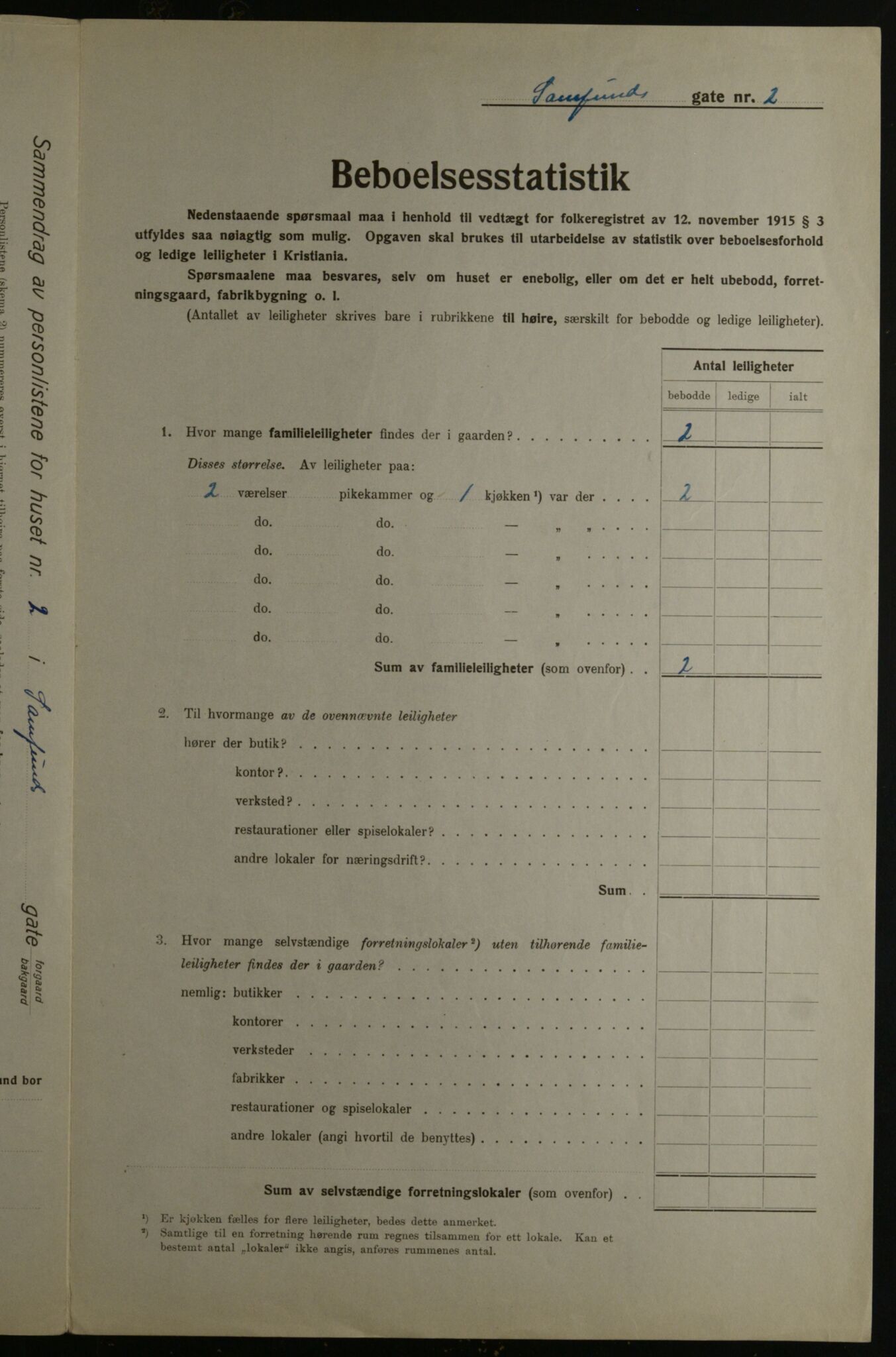 OBA, Kommunal folketelling 1.12.1923 for Kristiania, 1923, s. 95814