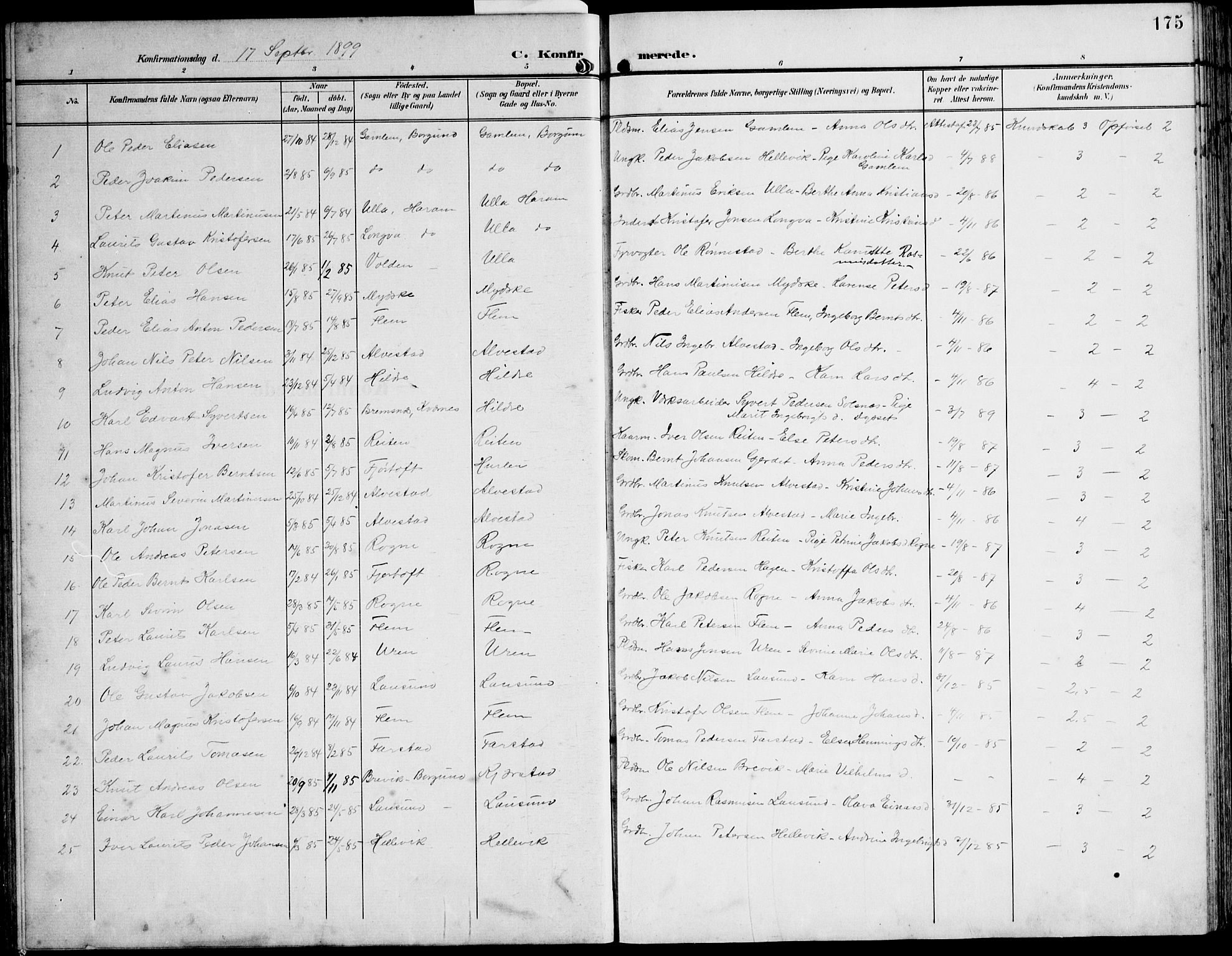Ministerialprotokoller, klokkerbøker og fødselsregistre - Møre og Romsdal, AV/SAT-A-1454/536/L0511: Klokkerbok nr. 536C06, 1899-1944, s. 175