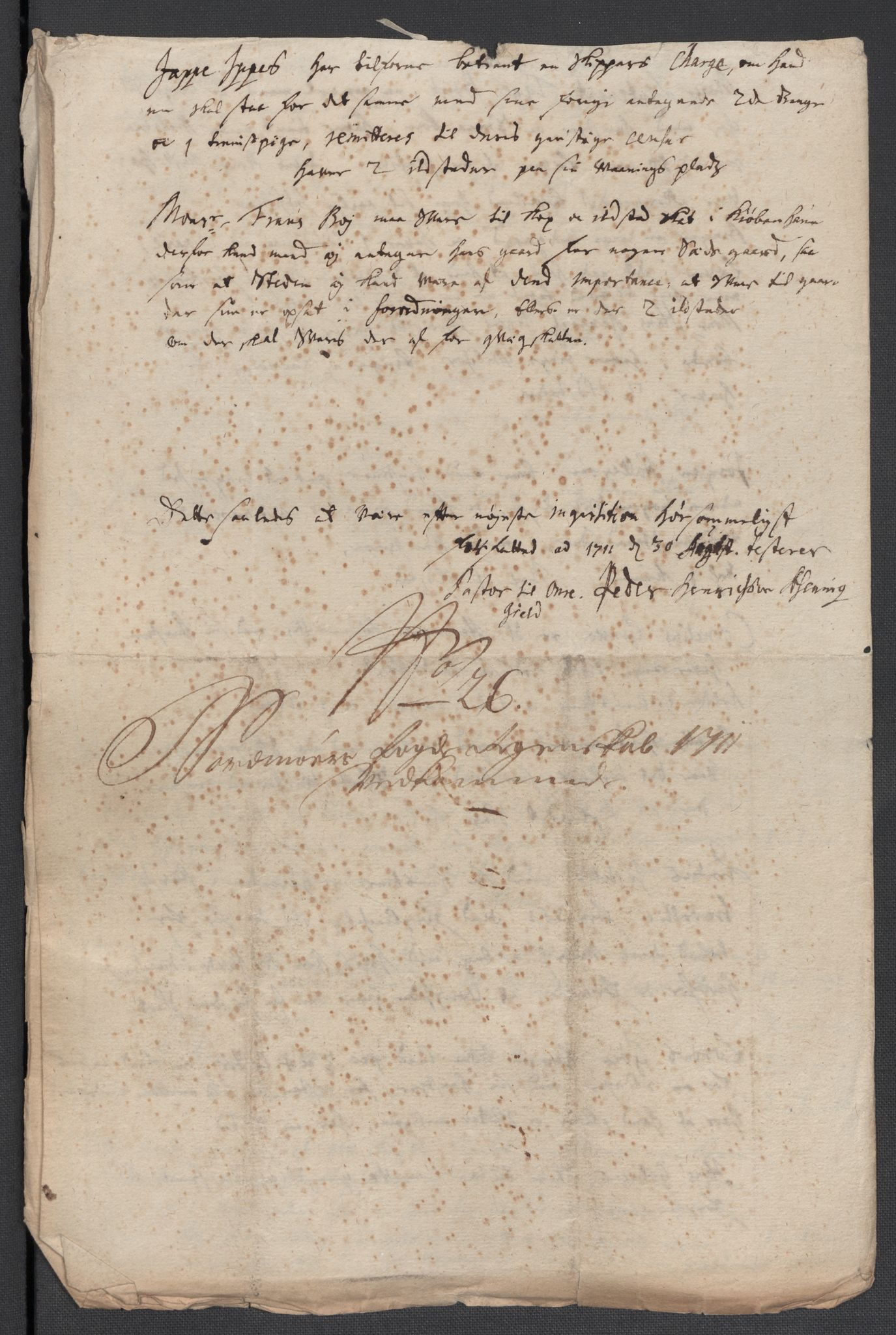 Rentekammeret inntil 1814, Reviderte regnskaper, Fogderegnskap, AV/RA-EA-4092/R56/L3745: Fogderegnskap Nordmøre, 1711, s. 135