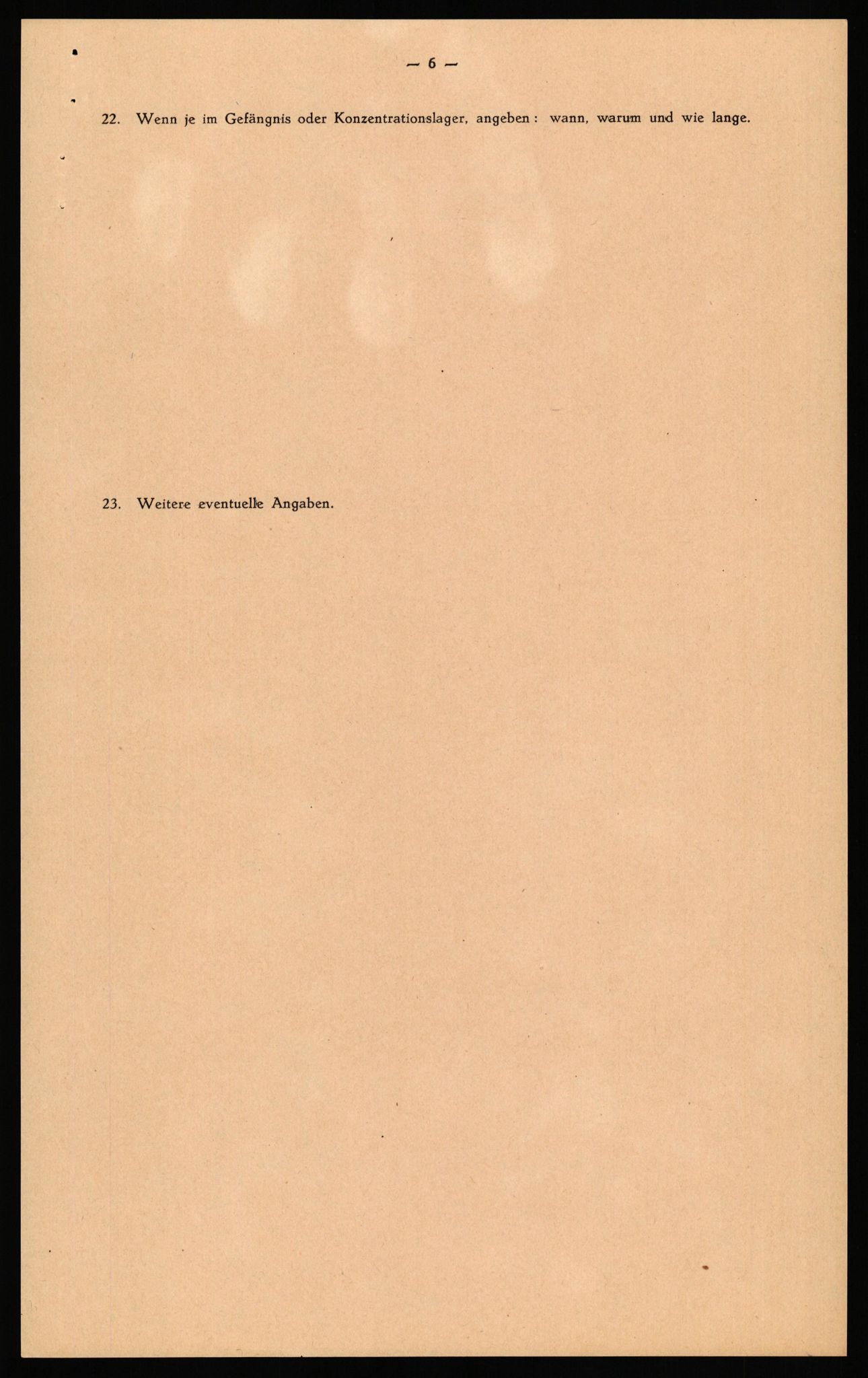 Forsvaret, Forsvarets overkommando II, RA/RAFA-3915/D/Db/L0035: CI Questionaires. Tyske okkupasjonsstyrker i Norge. Tyskere., 1945-1946, s. 118