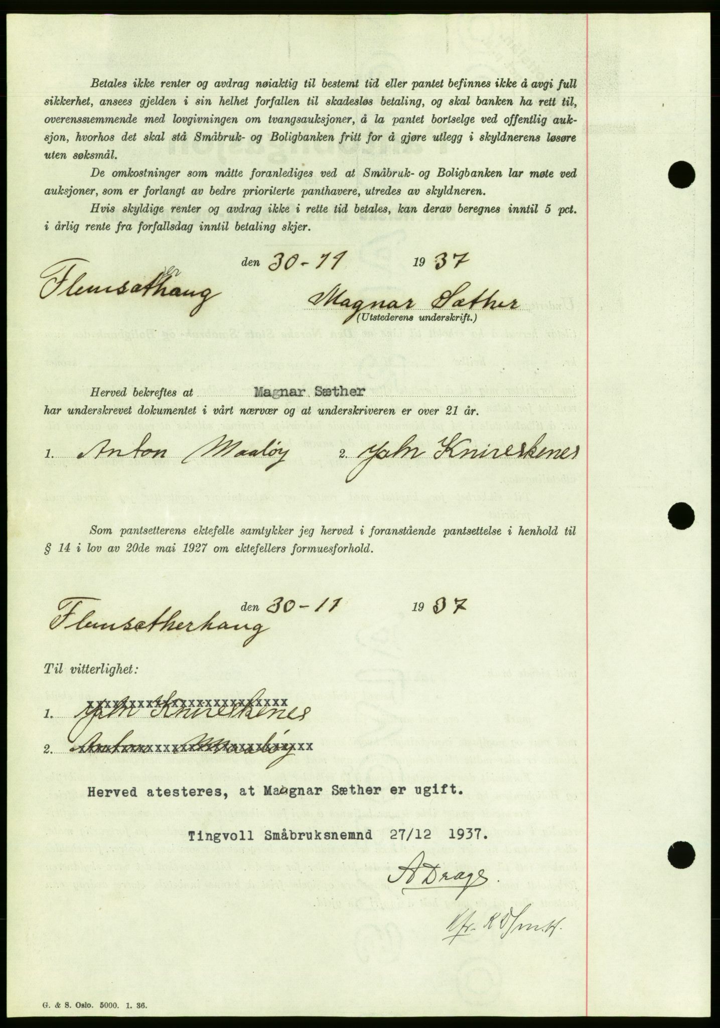 Nordmøre sorenskriveri, AV/SAT-A-4132/1/2/2Ca/L0092: Pantebok nr. B82, 1937-1938, Dagboknr: 26/1938