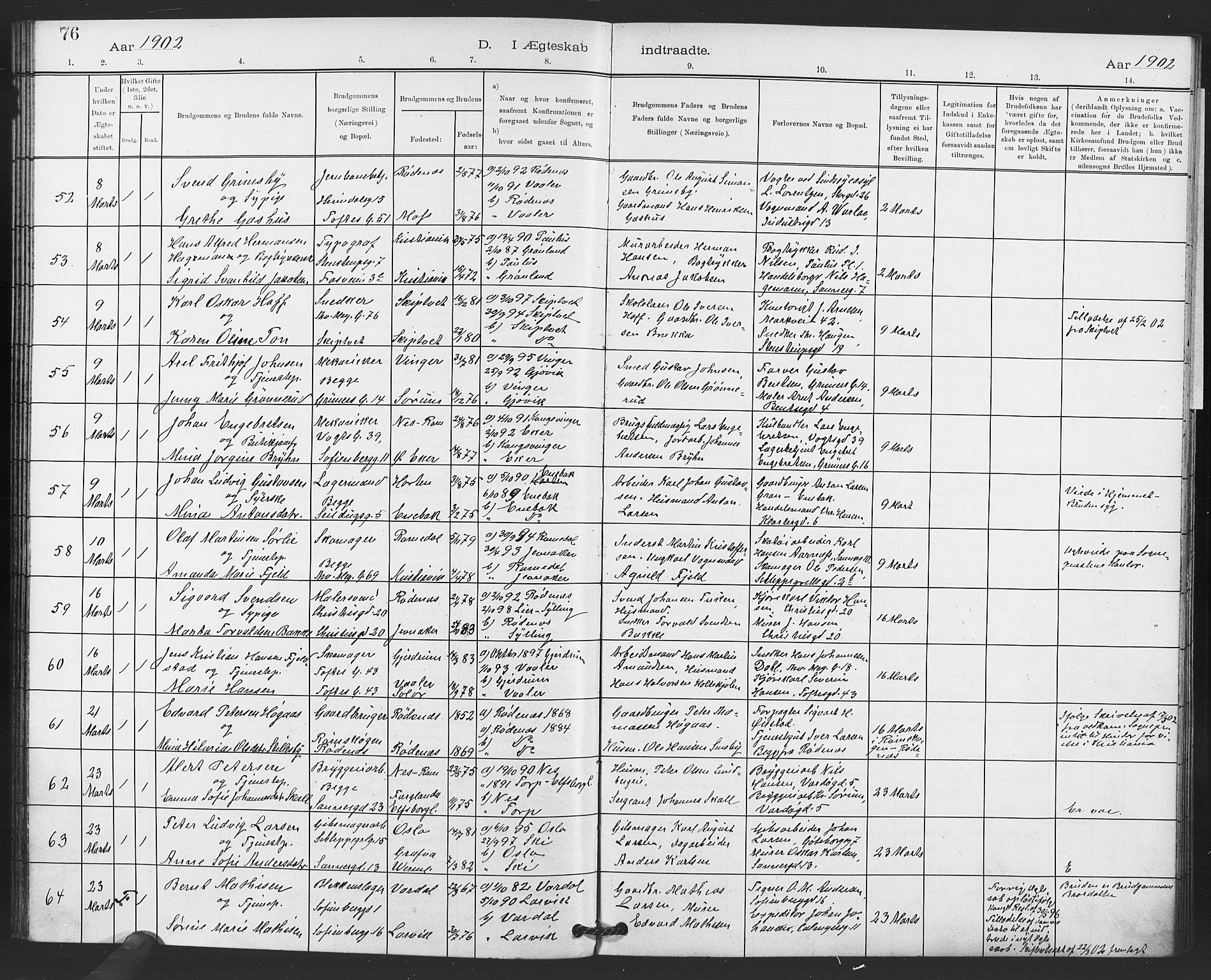 Paulus prestekontor Kirkebøker, AV/SAO-A-10871/F/Fa/L0010: Ministerialbok nr. 10, 1898-1906, s. 76