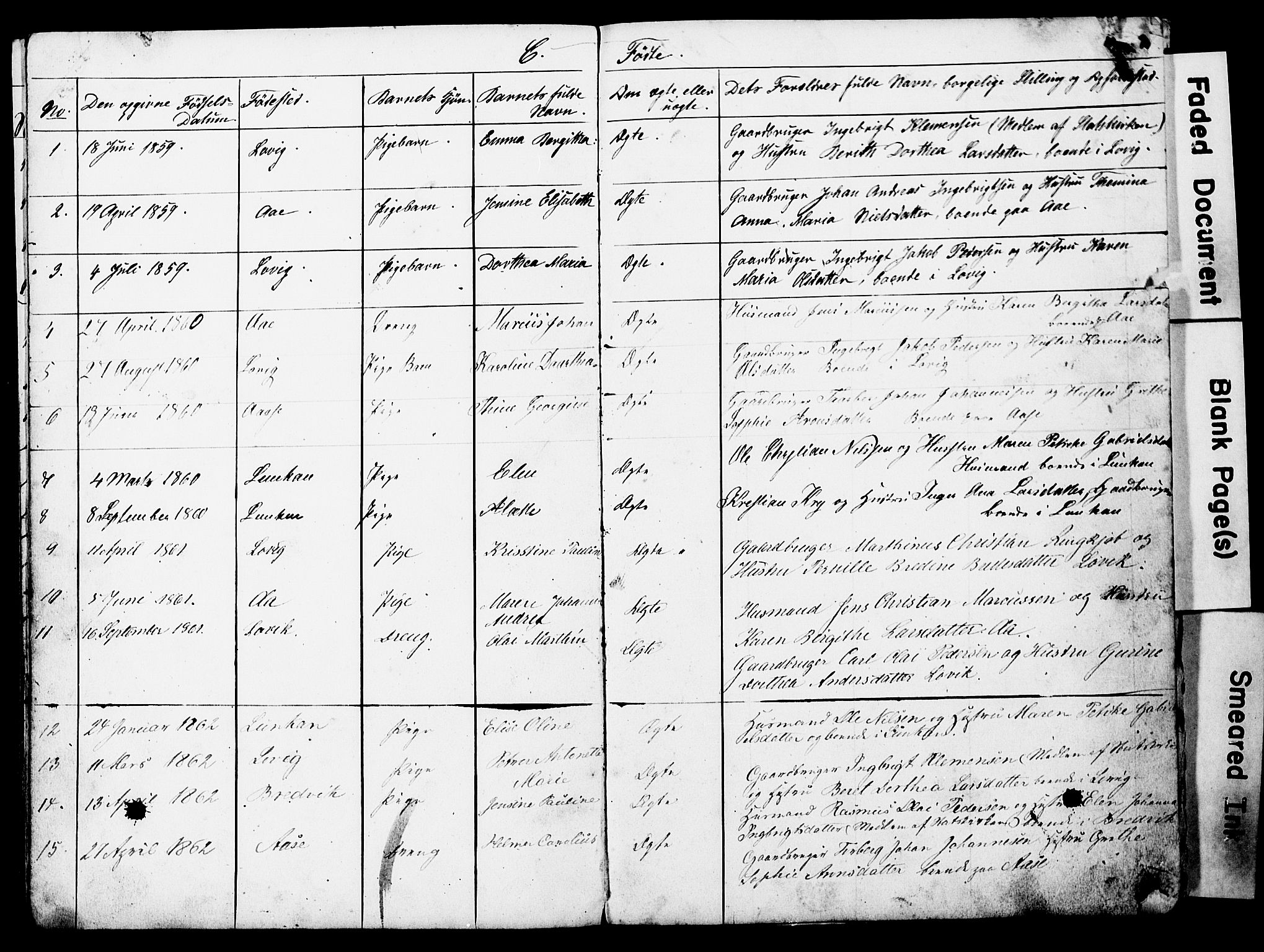 Ministerialprotokoller, klokkerbøker og fødselsregistre - Nordland, AV/SAT-A-1459/897/L1418: Dissenterprotokoll nr. 897D01, 1859-1883