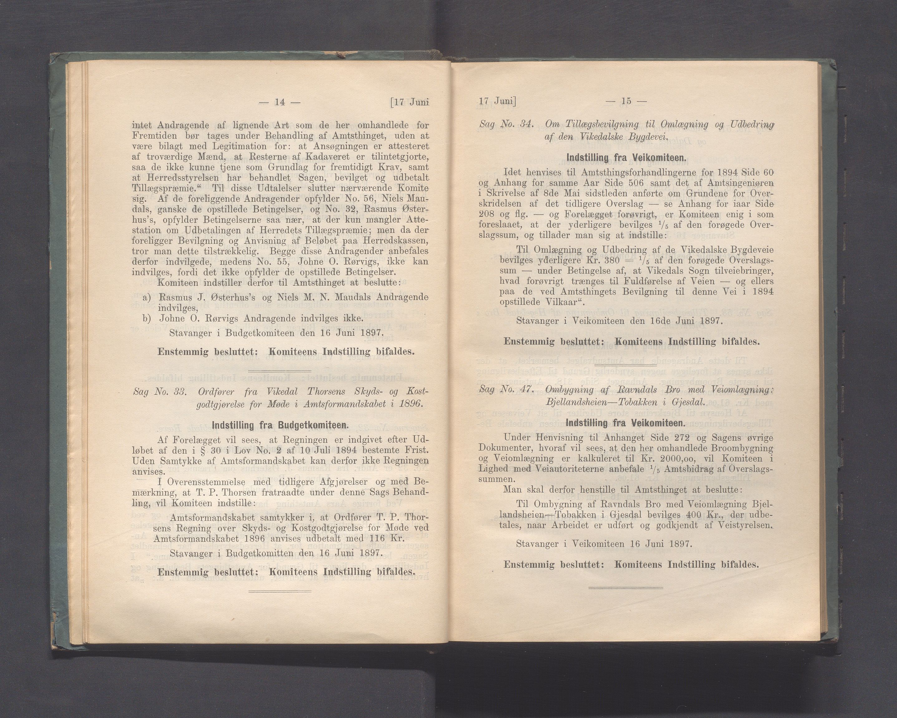 Rogaland fylkeskommune - Fylkesrådmannen , IKAR/A-900/A, 1897, s. 14