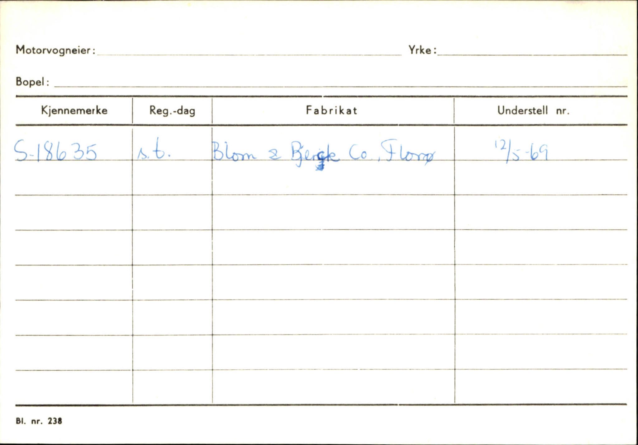 Statens vegvesen, Sogn og Fjordane vegkontor, SAB/A-5301/4/F/L0130: Eigarregister Eid T-Å. Høyanger A-O, 1945-1975, s. 92