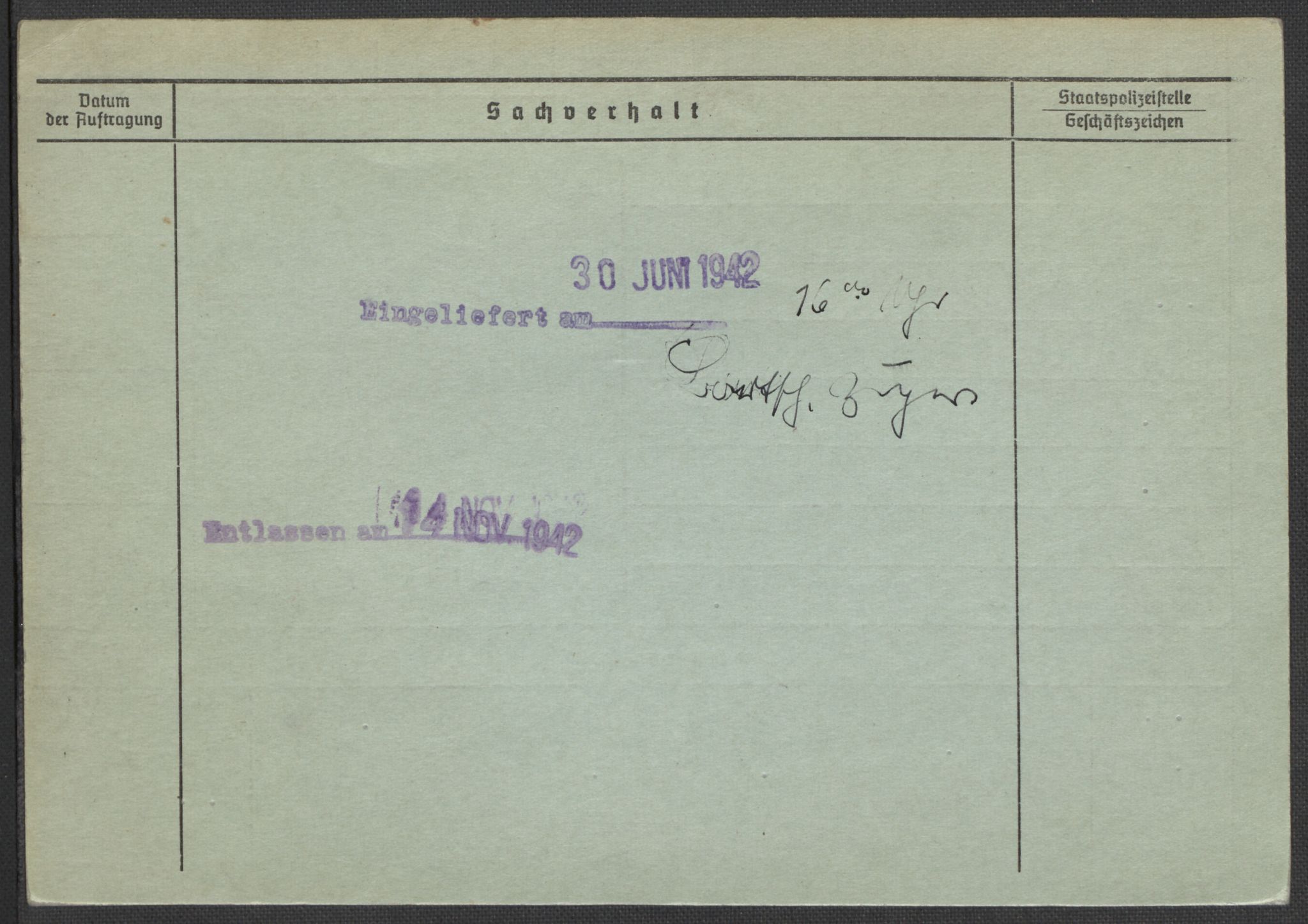 Befehlshaber der Sicherheitspolizei und des SD, AV/RA-RAFA-5969/E/Ea/Eaa/L0002: Register over norske fanger i Møllergata 19: Bj-Eng, 1940-1945, s. 59