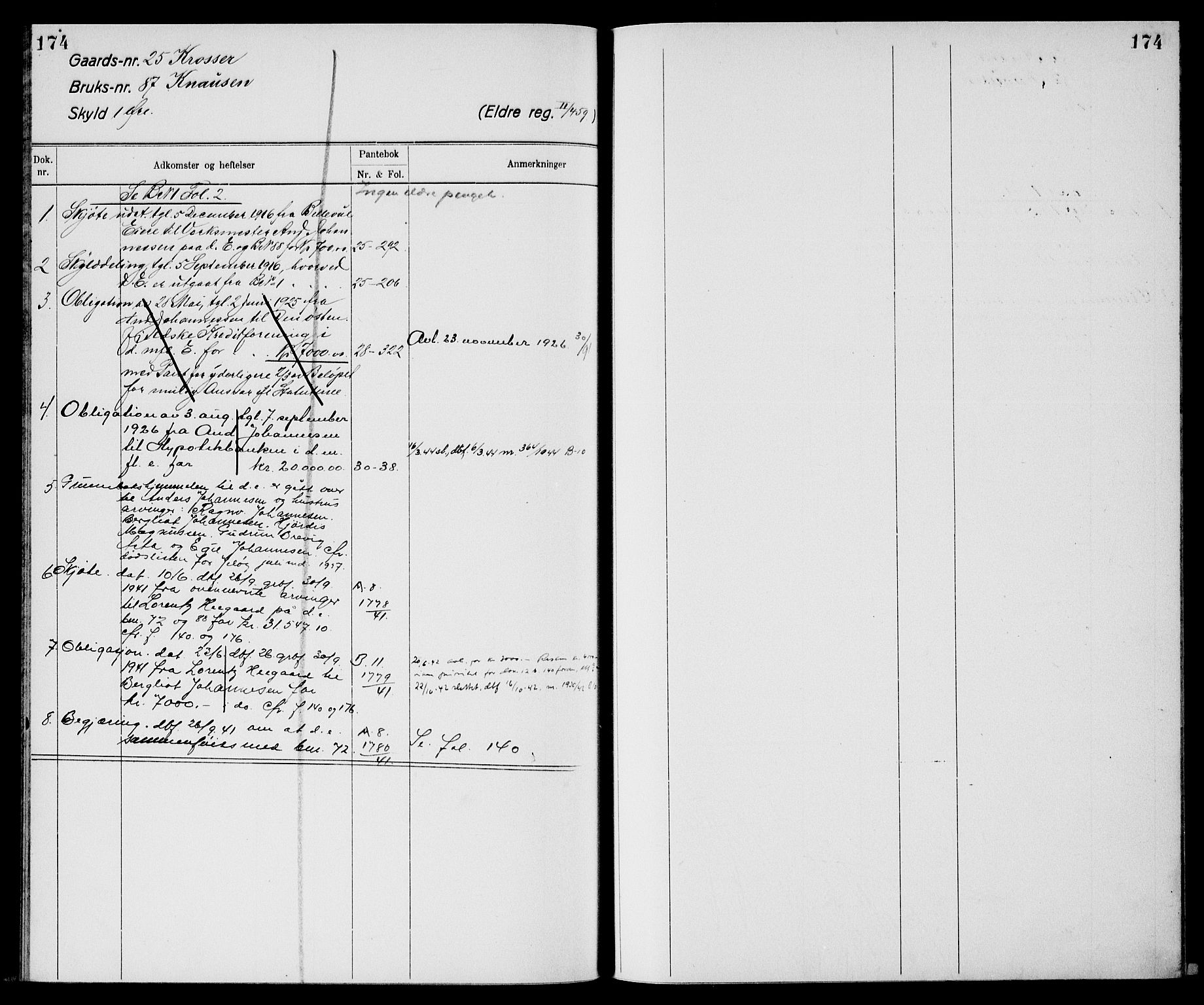 Moss sorenskriveri, AV/SAO-A-10168: Panteregister nr. XI 4, 1864-1961, s. 174