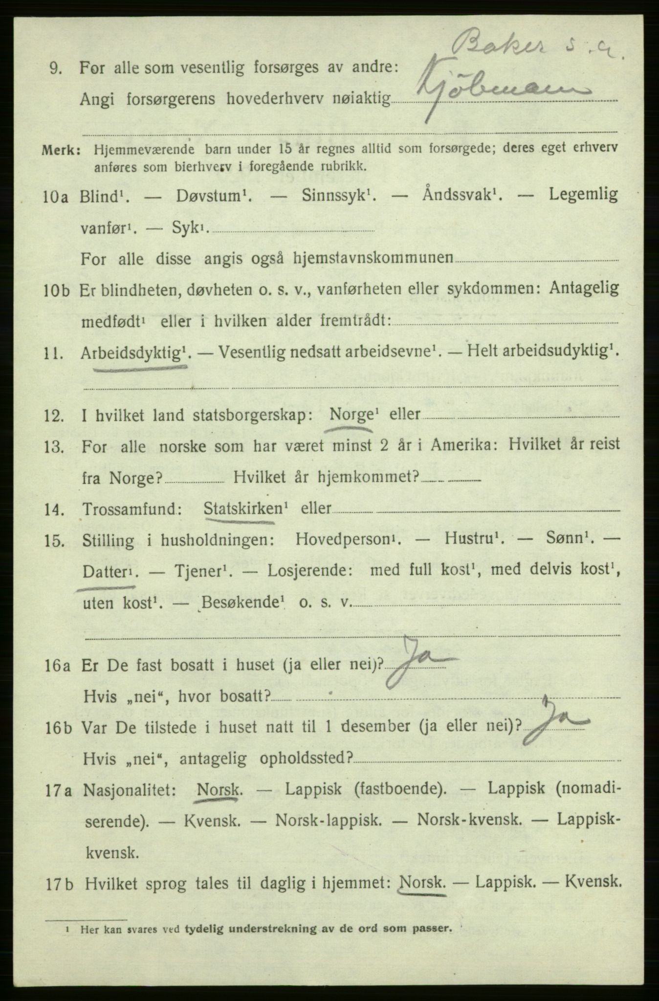 SATØ, Folketelling 1920 for 2018 Måsøy herred, 1920, s. 2219