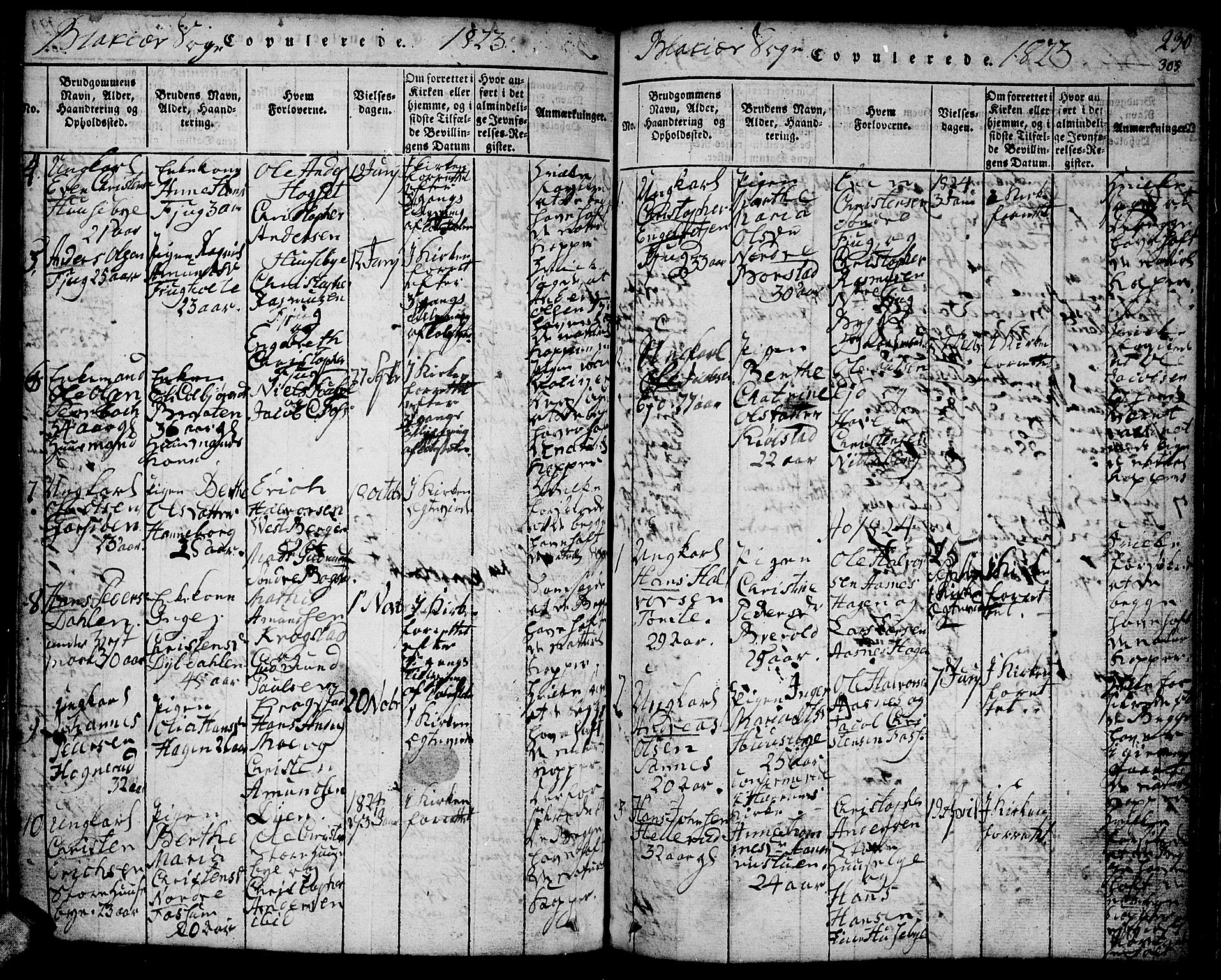 Aurskog prestekontor Kirkebøker, AV/SAO-A-10304a/F/Fa/L0005: Ministerialbok nr. I 5, 1814-1829, s. 305