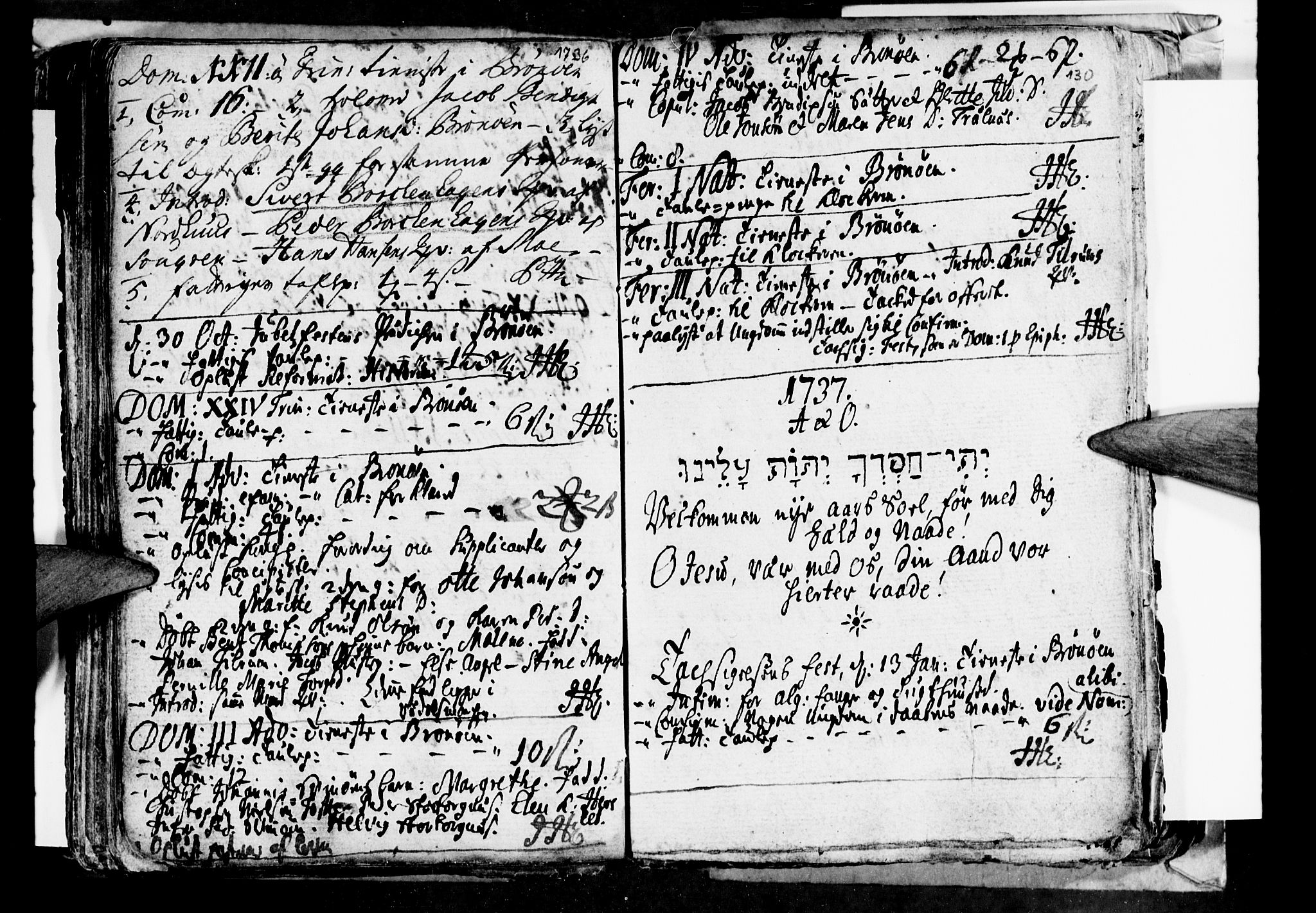 Ministerialprotokoller, klokkerbøker og fødselsregistre - Nordland, AV/SAT-A-1459/813/L0194: Ministerialbok nr. 813A04, 1719-1758, s. 130