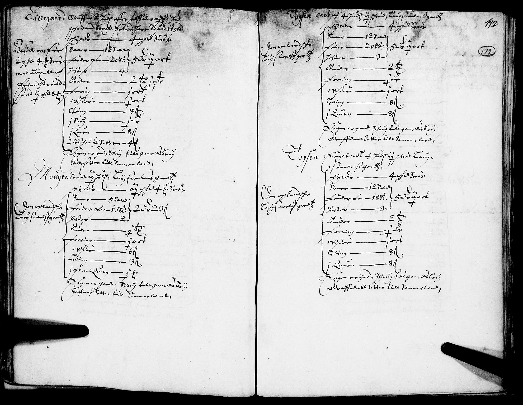 Rentekammeret inntil 1814, Realistisk ordnet avdeling, AV/RA-EA-4070/N/Nb/Nba/L0014: Gudbrandsdalen fogderi, 1. del, 1668, s. 191b-192a