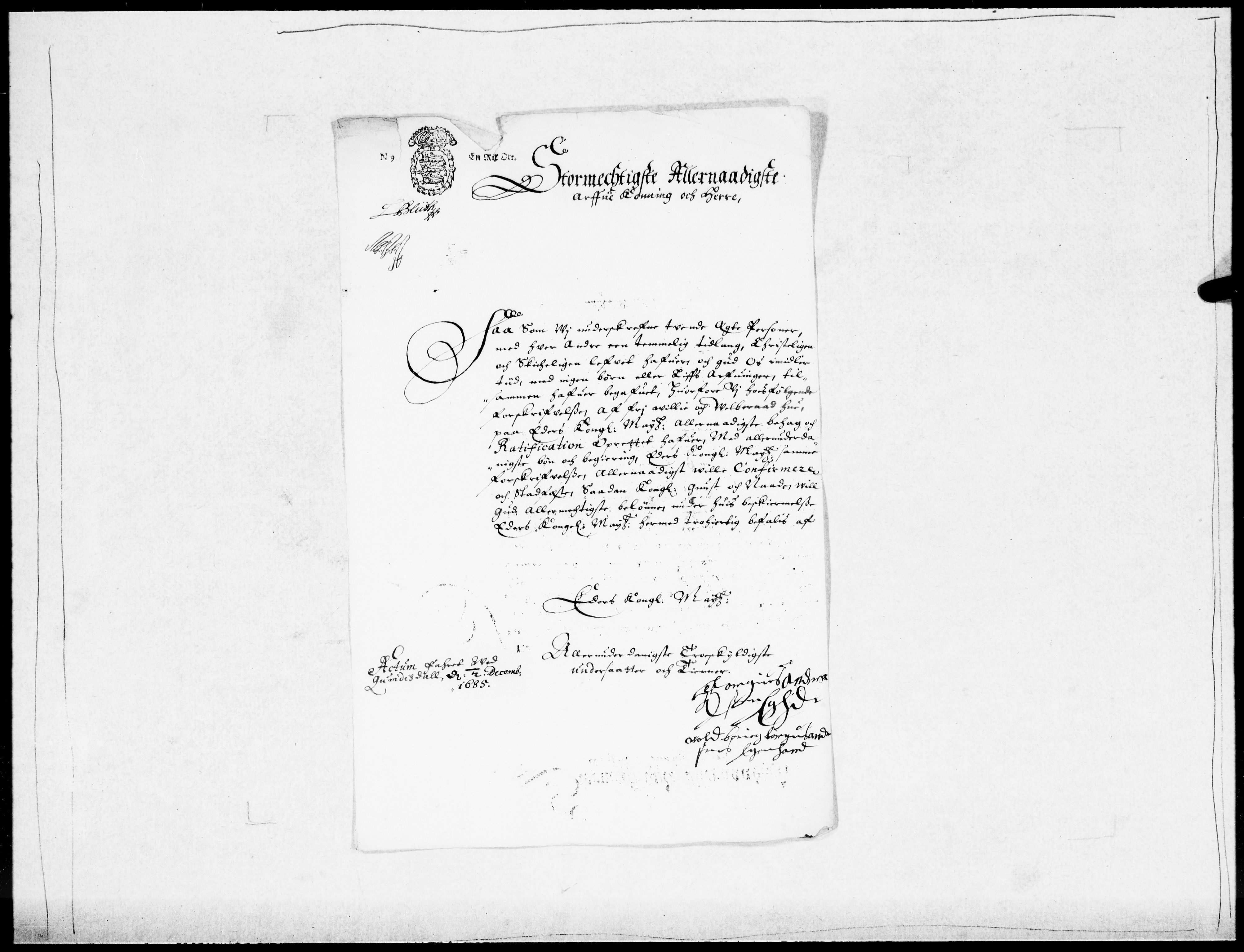 Danske Kanselli 1572-1799, AV/RA-EA-3023/F/Fc/Fcc/Fcca/L0040: Norske innlegg 1572-1799, 1686-1687, s. 170