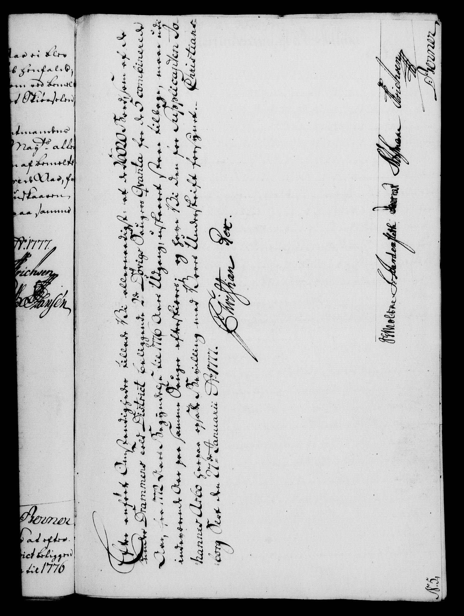 Rentekammeret, Kammerkanselliet, AV/RA-EA-3111/G/Gf/Gfa/L0059: Norsk relasjons- og resolusjonsprotokoll (merket RK 52.59), 1777, s. 44