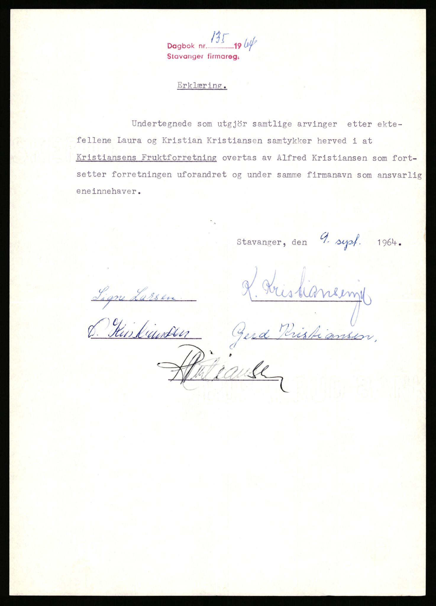 Stavanger byfogd, AV/SAST-A-101408/002/J/Jd/Jde/L0004: Registreringsmeldinger og bilag. Enkeltmannsforetak, 1001-1350, 1891-1990, s. 44