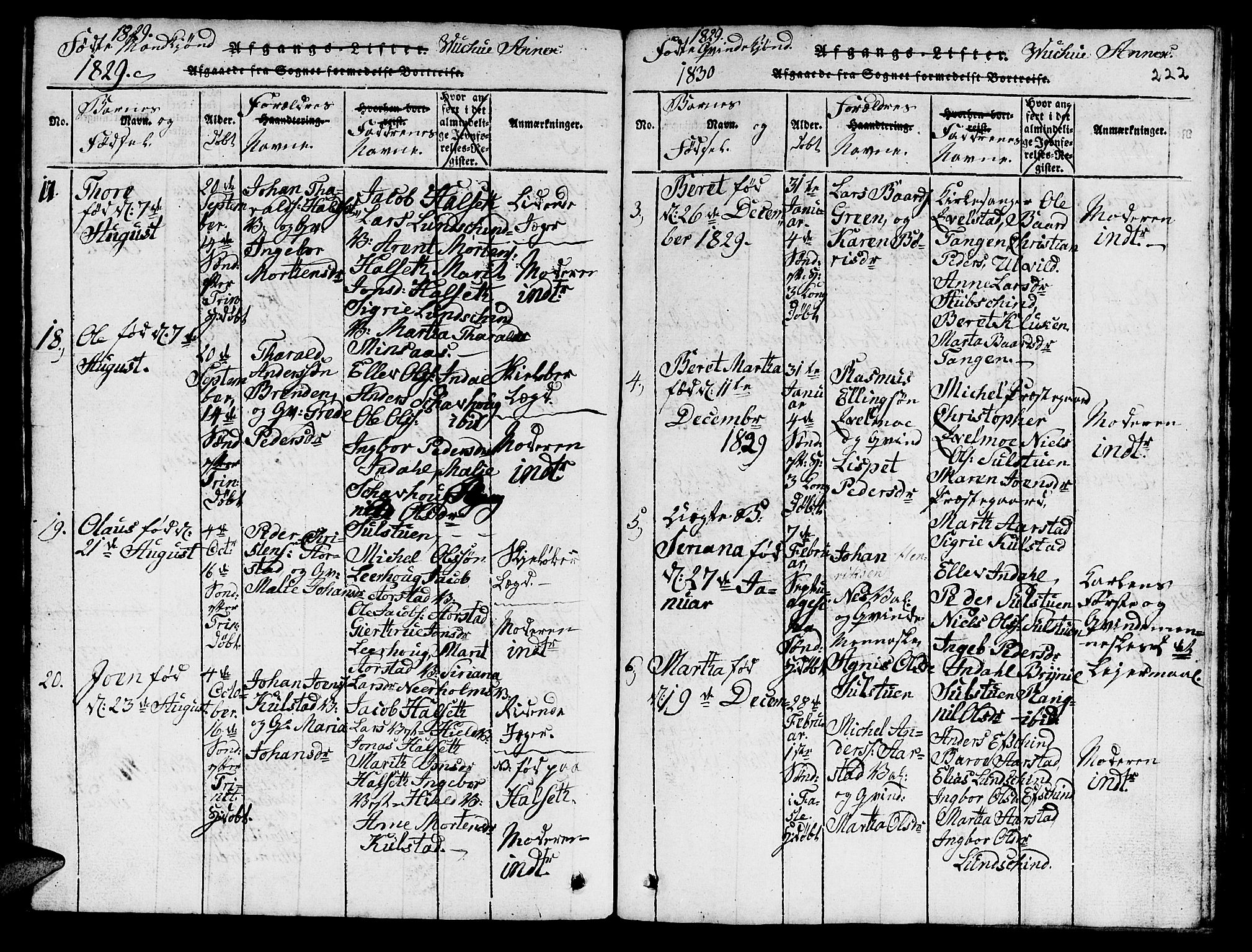 Ministerialprotokoller, klokkerbøker og fødselsregistre - Nord-Trøndelag, SAT/A-1458/724/L0265: Klokkerbok nr. 724C01, 1816-1845, s. 222