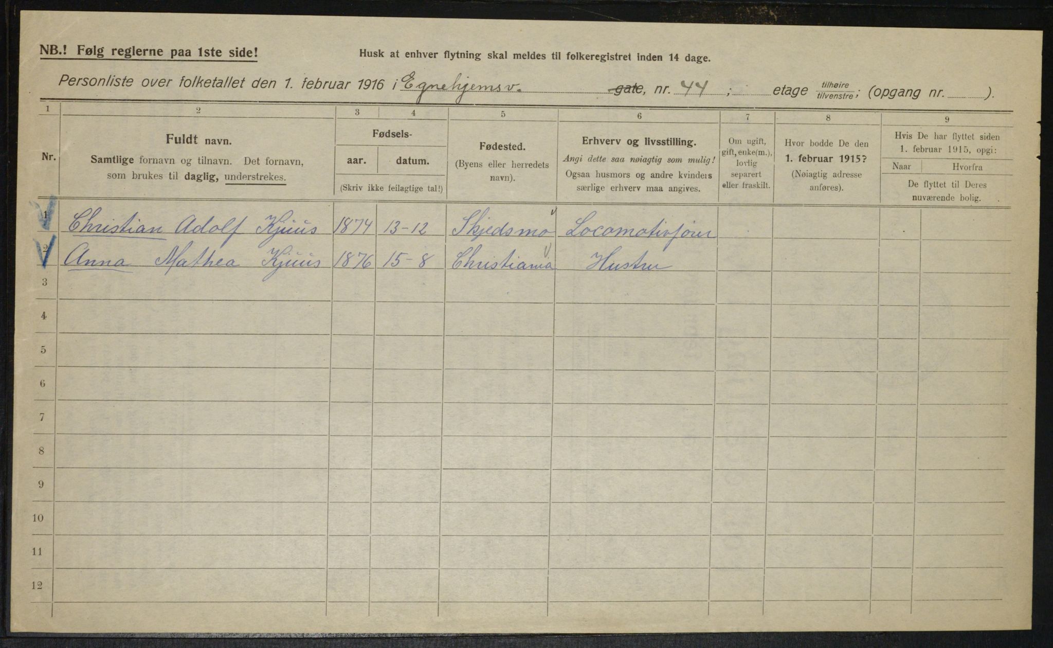 OBA, Kommunal folketelling 1.2.1916 for Kristiania, 1916, s. 19178