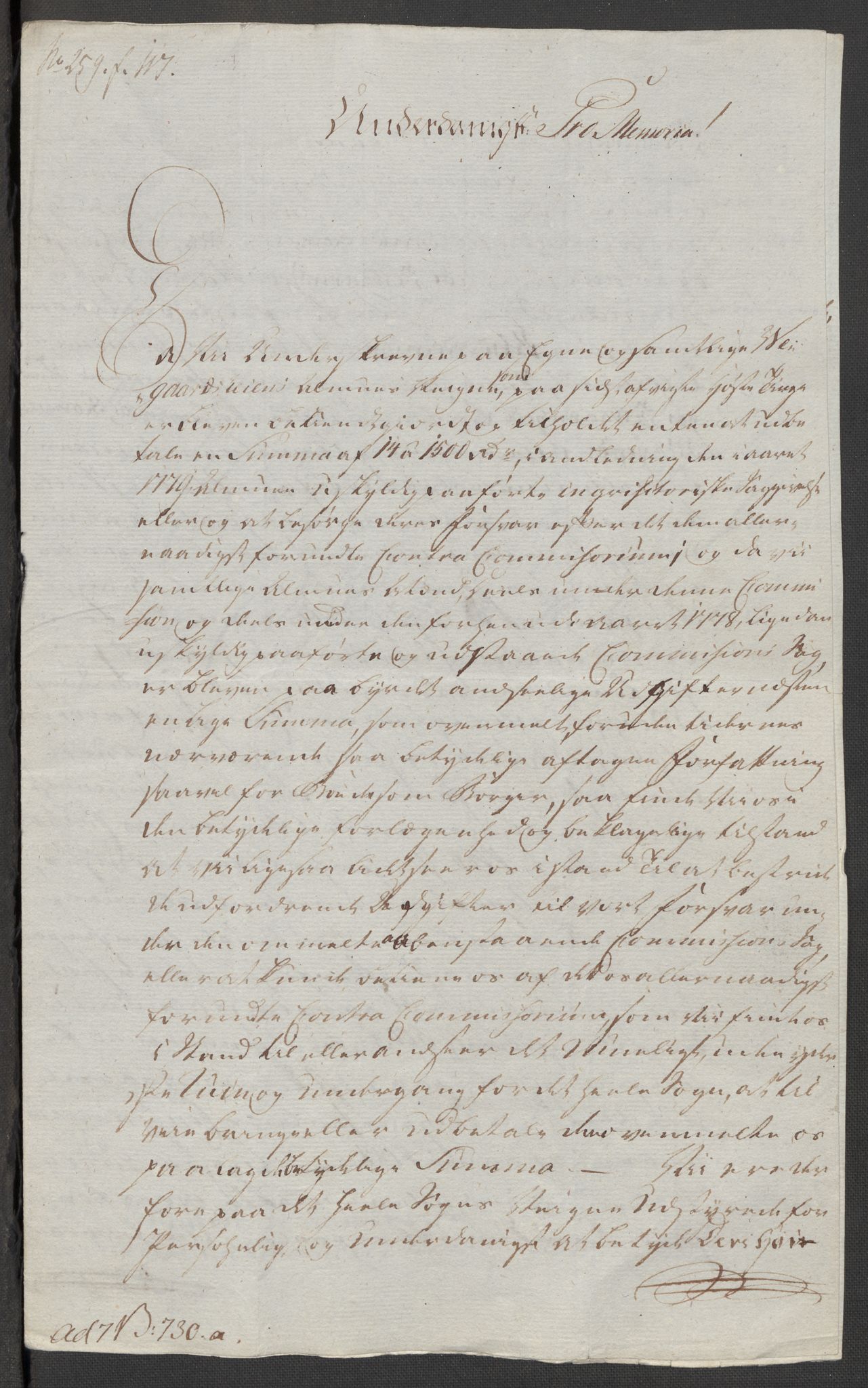 Danske Kanselli, Skapsaker, AV/RA-EA-4061/F/L0095: Skap 16, pakke 7 I, 1785-1786, s. 74