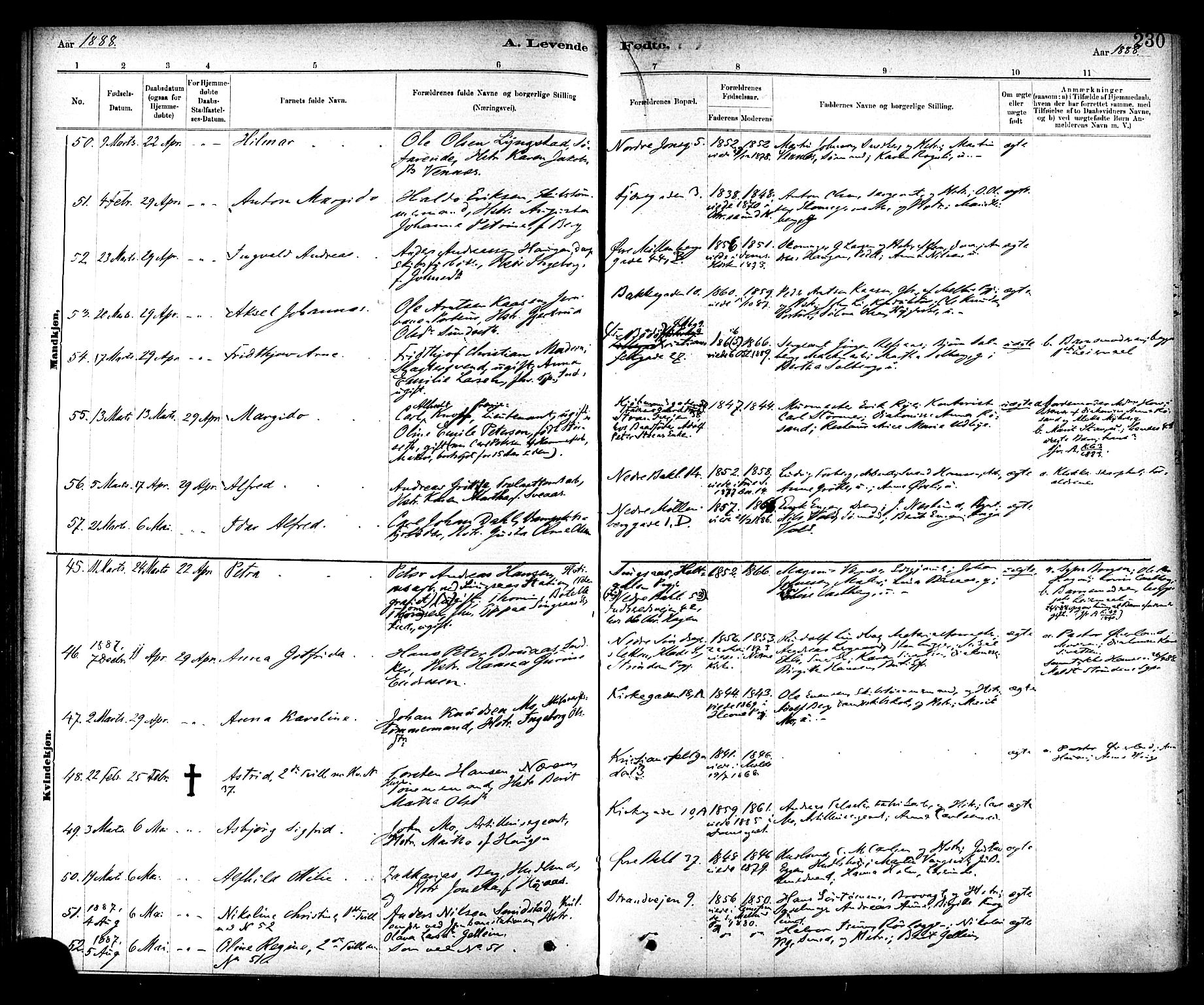 Ministerialprotokoller, klokkerbøker og fødselsregistre - Sør-Trøndelag, SAT/A-1456/604/L0188: Ministerialbok nr. 604A09, 1878-1892, s. 230