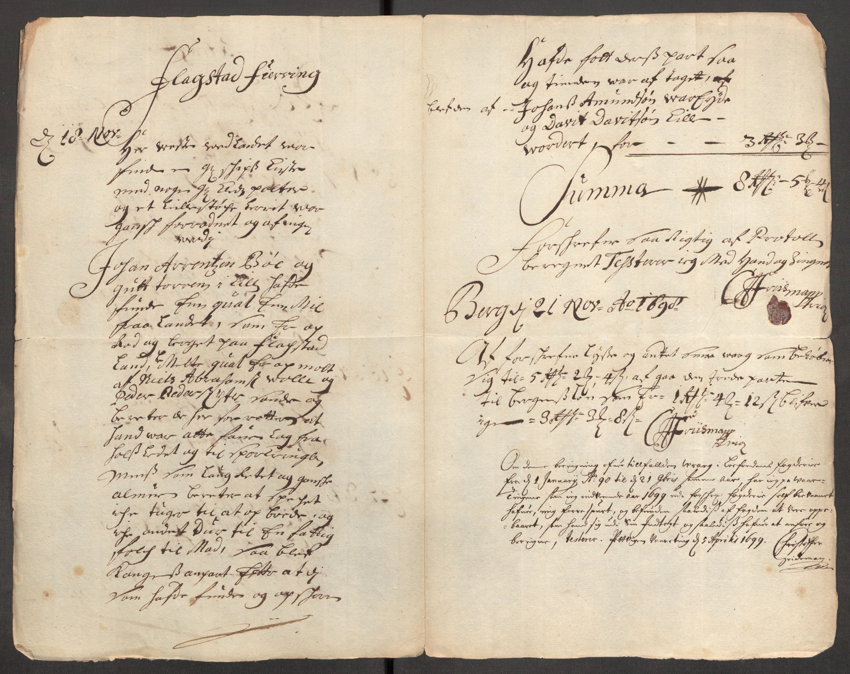 Rentekammeret inntil 1814, Reviderte regnskaper, Fogderegnskap, RA/EA-4092/R67/L4678: Fogderegnskap Vesterålen, Andenes og Lofoten, 1696-1708, s. 256