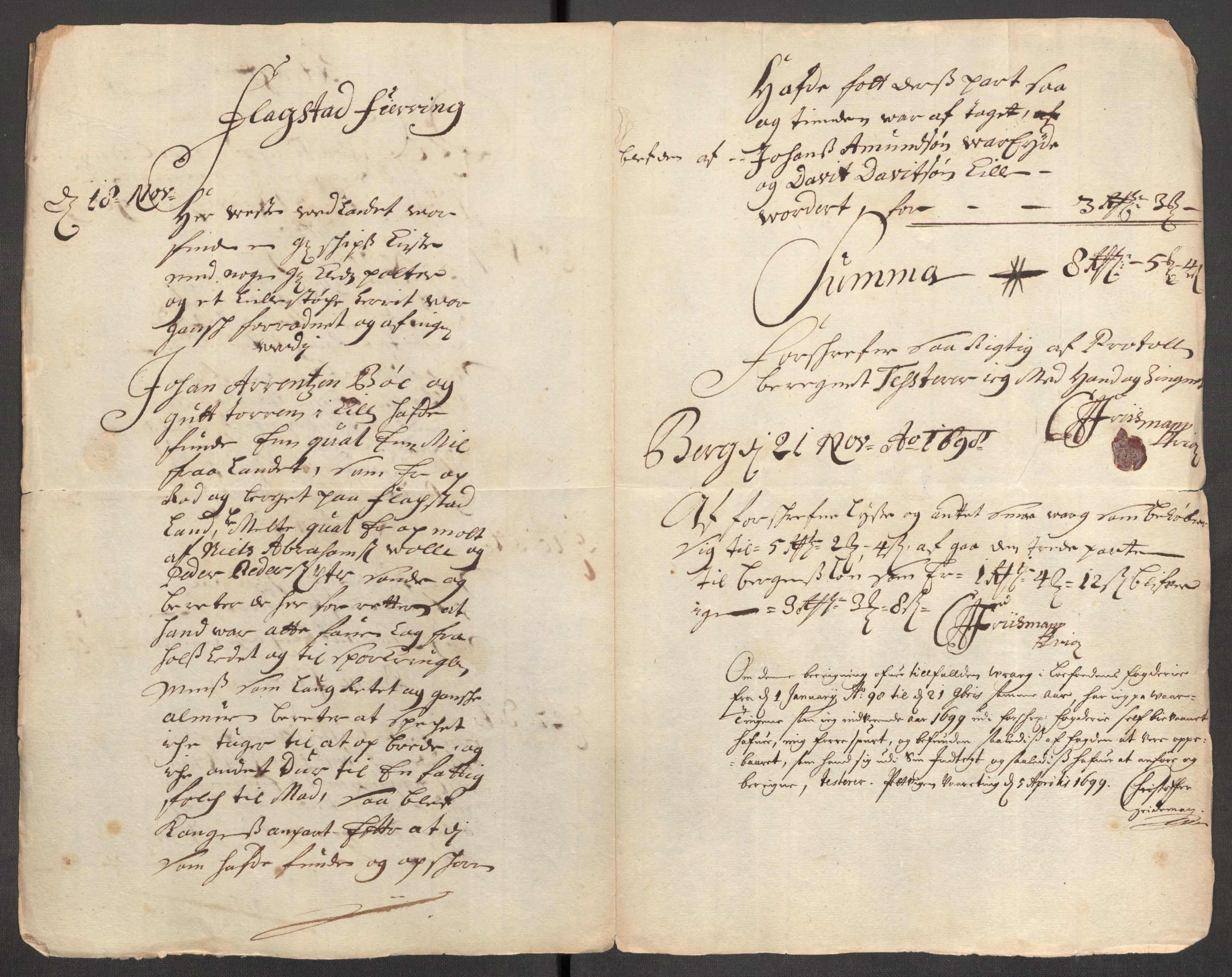 Rentekammeret inntil 1814, Reviderte regnskaper, Fogderegnskap, AV/RA-EA-4092/R67/L4678: Fogderegnskap Vesterålen, Andenes og Lofoten, 1696-1708, s. 256