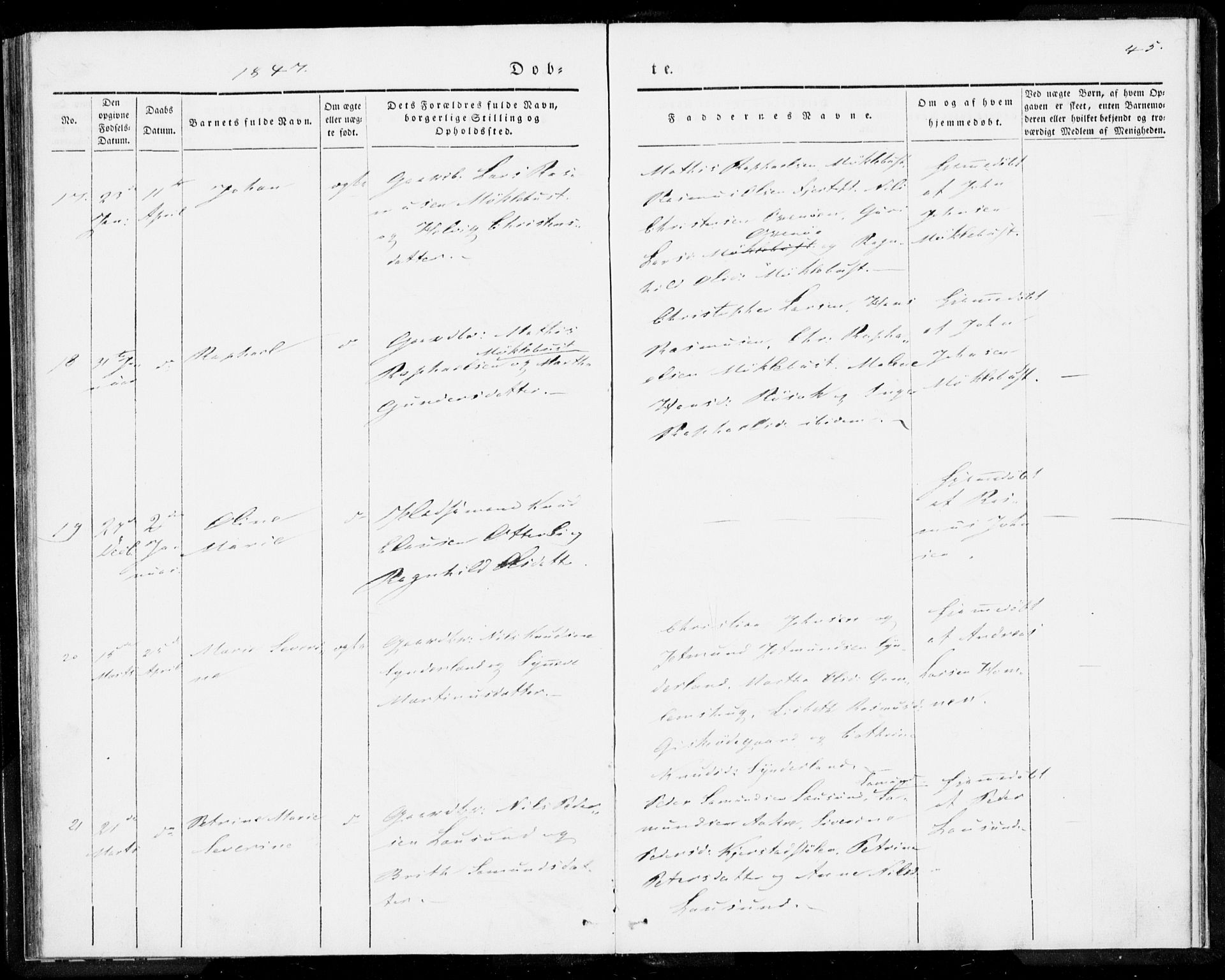 Ministerialprotokoller, klokkerbøker og fødselsregistre - Møre og Romsdal, AV/SAT-A-1454/536/L0496: Ministerialbok nr. 536A05, 1840-1847, s. 45