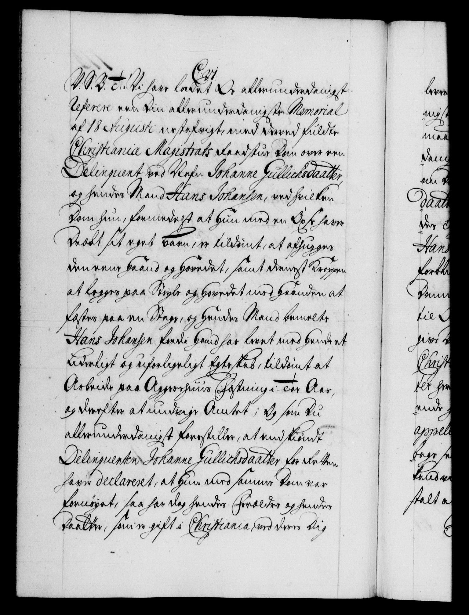 Danske Kanselli 1572-1799, AV/RA-EA-3023/F/Fc/Fca/Fcab/L0027: Norske tegnelser, 1736-1737, s. 173b