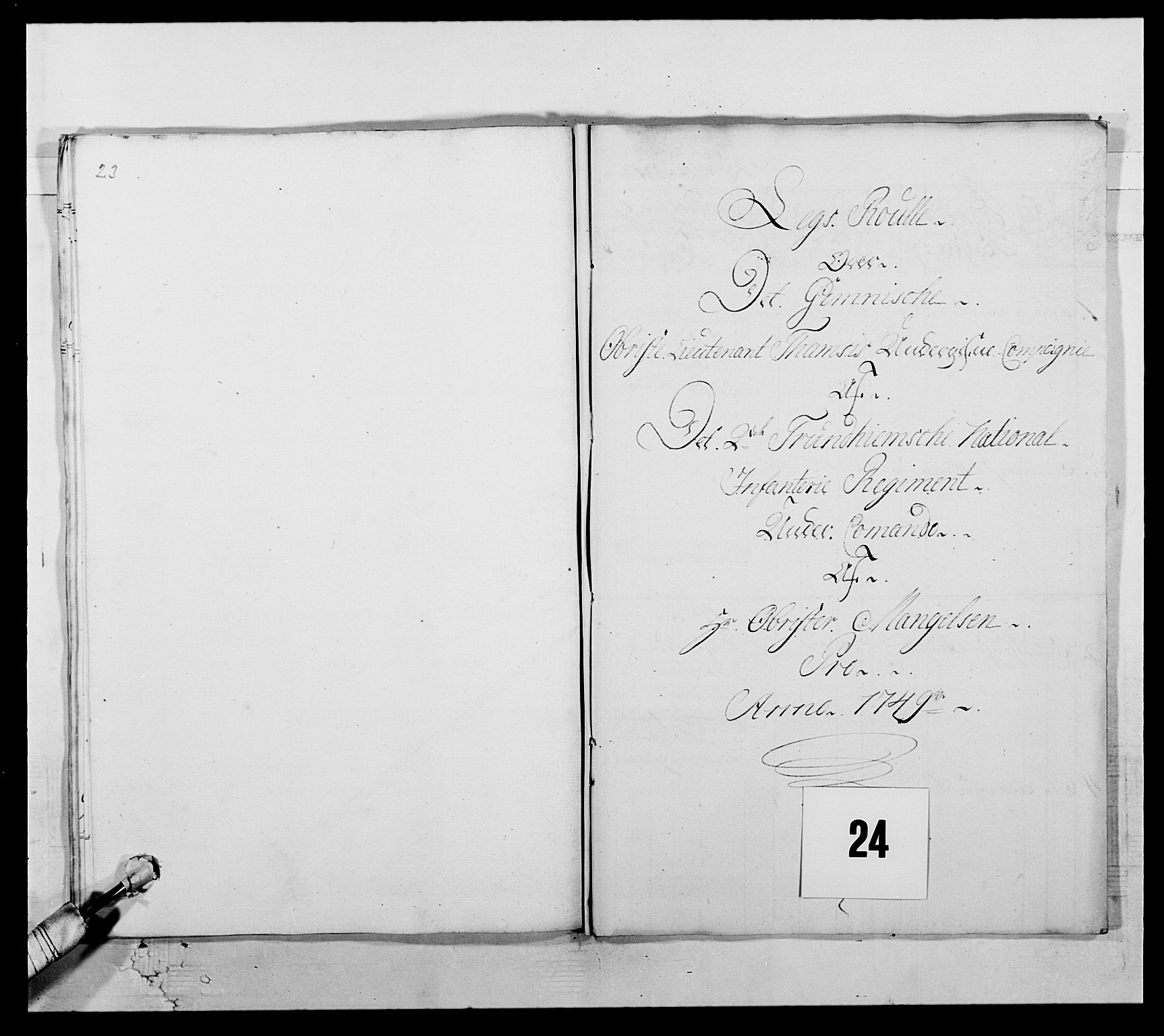 Kommanderende general (KG I) med Det norske krigsdirektorium, AV/RA-EA-5419/E/Ea/L0512: 2. Trondheimske regiment, 1746-1749, s. 562