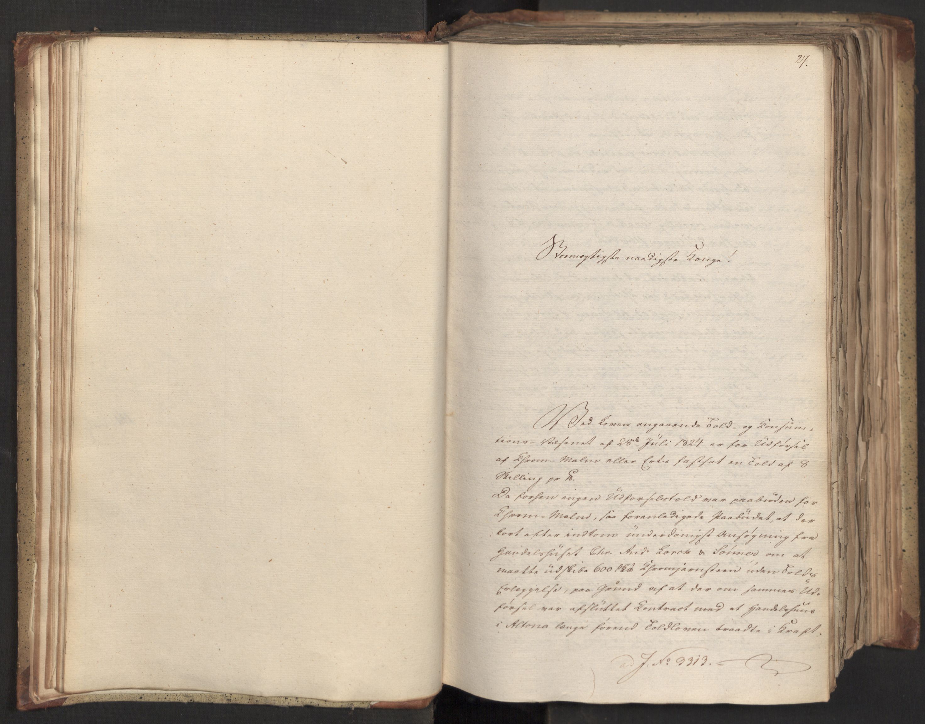 Statsrådsavdelingen i Stockholm, AV/RA-S-1003/D/Da/L0046: Regjeringsinnstillinger nr. 3308-3500, 1826, s. 26