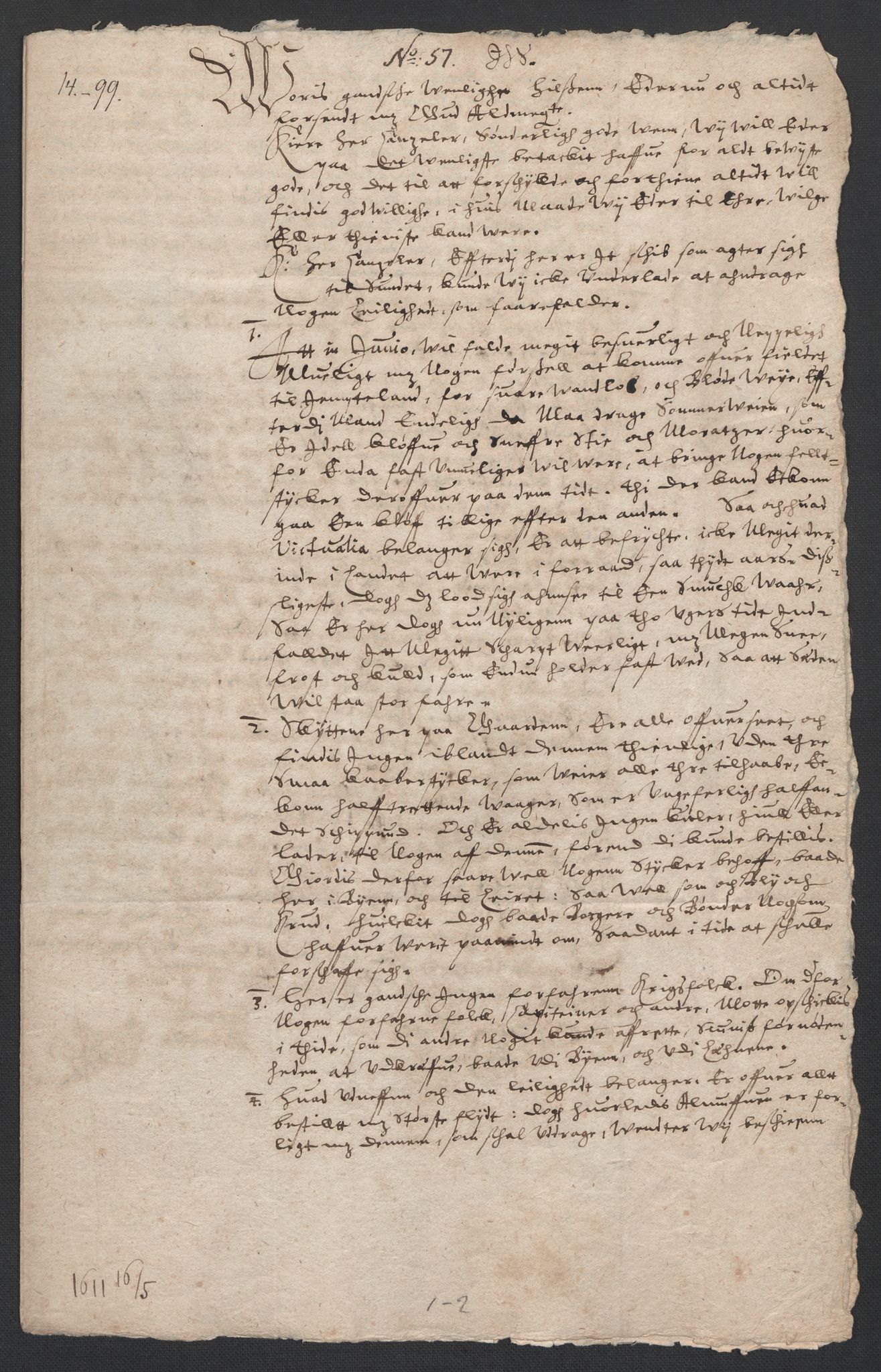 Danske Kanselli 1572-1799, AV/RA-EA-3023/F/Fc/Fcc/Fcca/L0001: Norske innlegg 1572-1799, 1574-1612, s. 175