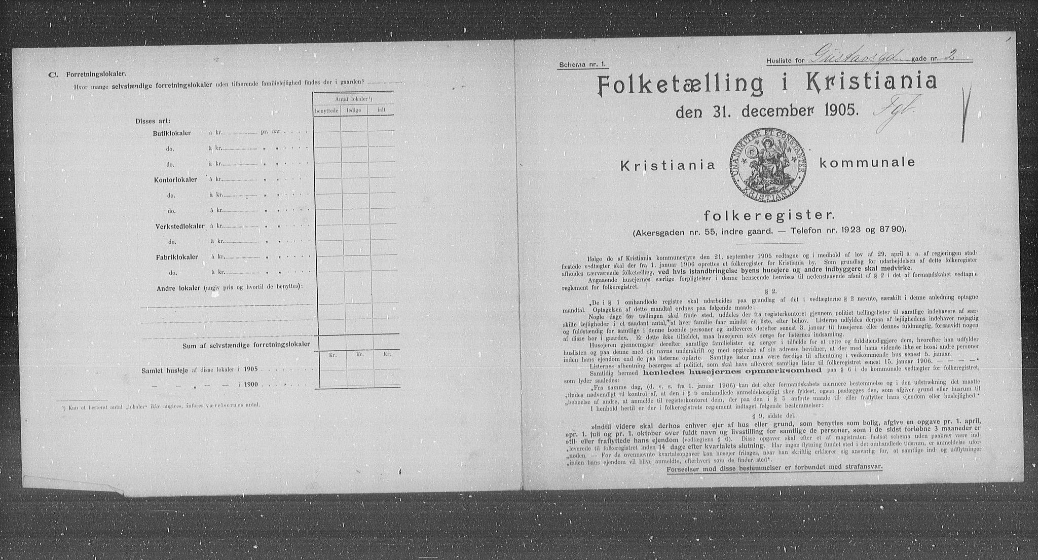 OBA, Kommunal folketelling 31.12.1905 for Kristiania kjøpstad, 1905, s. 17064