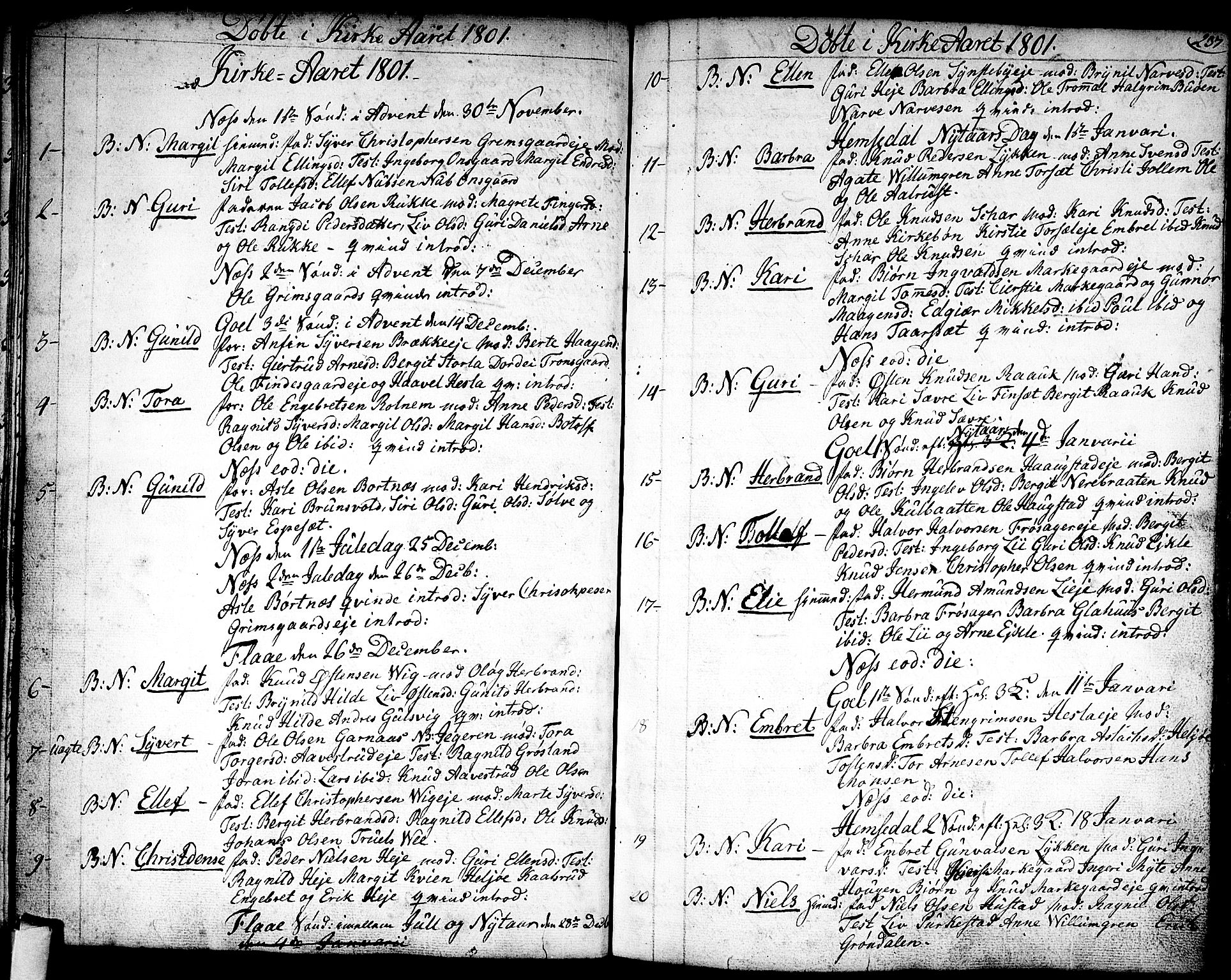 Nes kirkebøker, AV/SAKO-A-236/F/Fa/L0005: Ministerialbok nr. 5, 1787-1807, s. 236-237