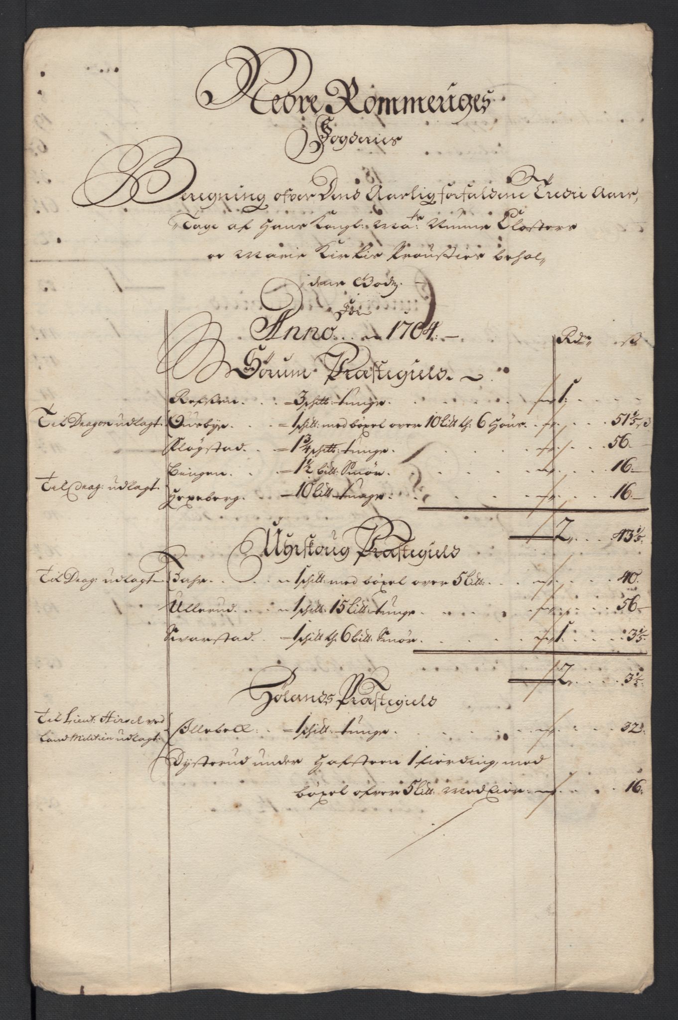 Rentekammeret inntil 1814, Reviderte regnskaper, Fogderegnskap, RA/EA-4092/R11/L0588: Fogderegnskap Nedre Romerike, 1704, s. 31