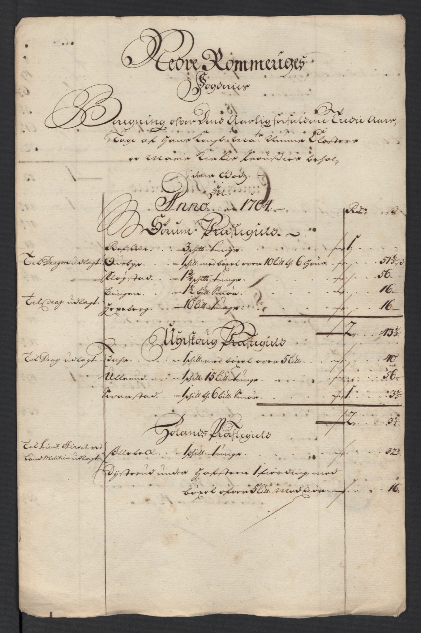 Rentekammeret inntil 1814, Reviderte regnskaper, Fogderegnskap, AV/RA-EA-4092/R11/L0588: Fogderegnskap Nedre Romerike, 1704, s. 31