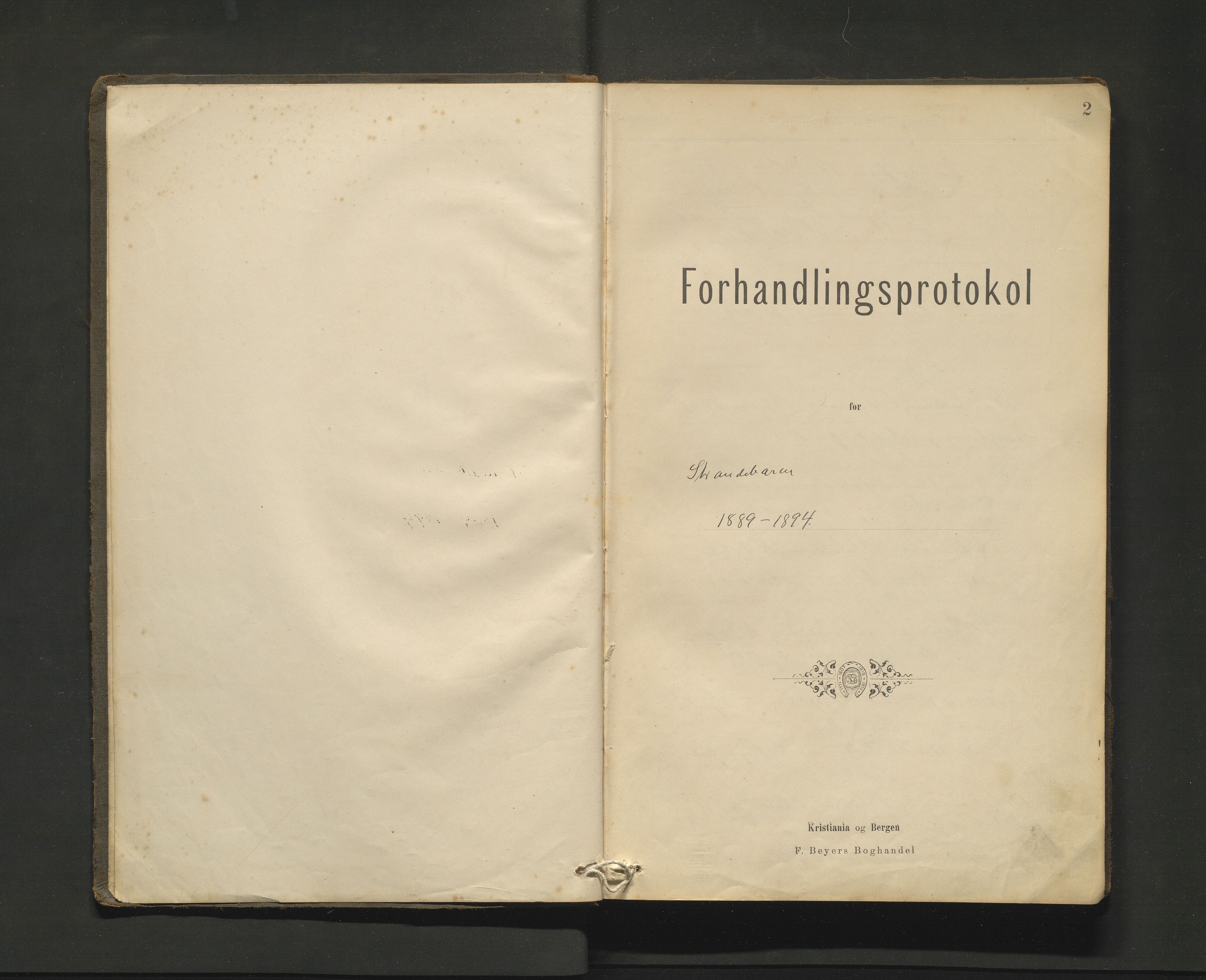 Strandebarm kommune. Formannskapet, IKAH/1226-021/A/Aa/L0003: Møtebok for formannskap og heradsstyre, 1889-1894