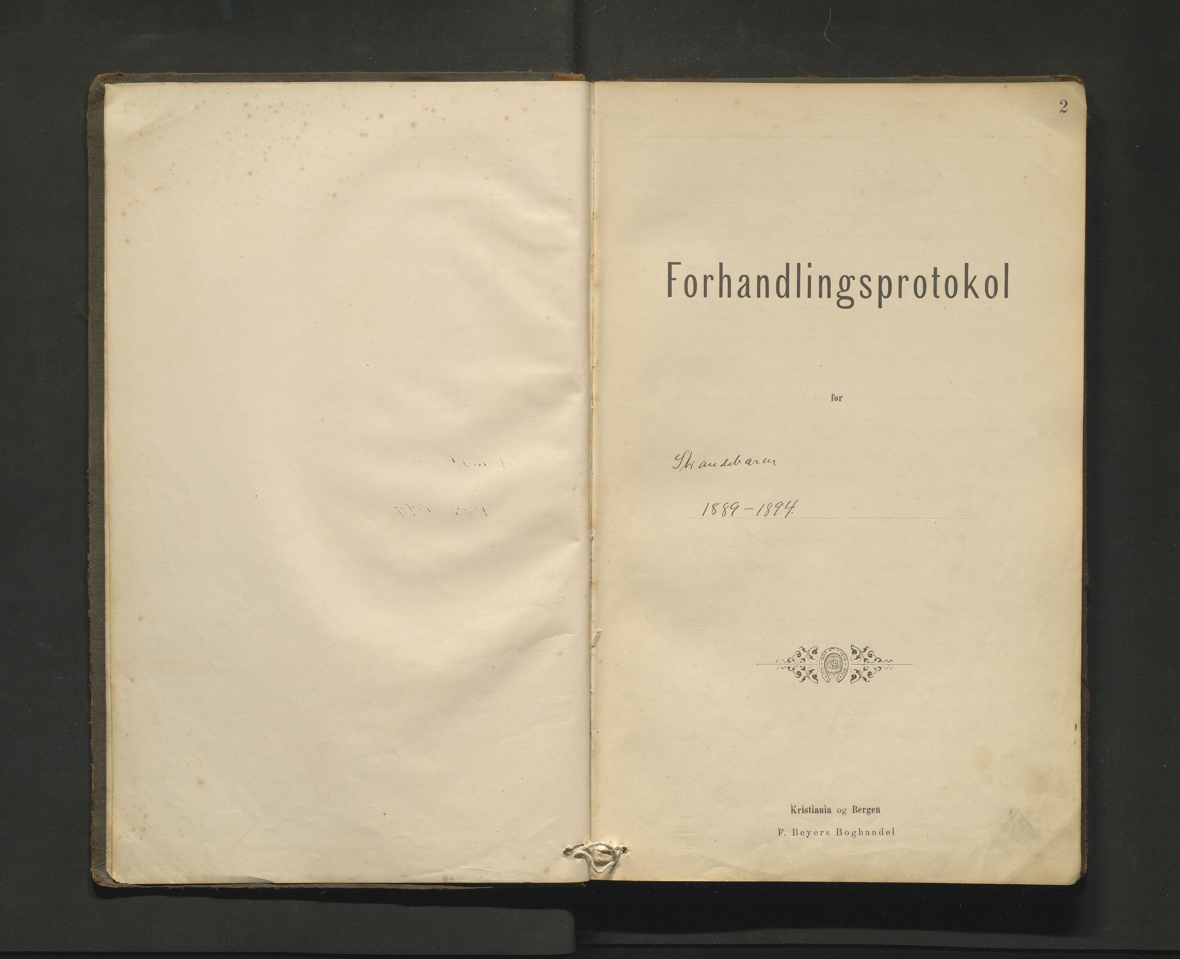 Strandebarm kommune. Formannskapet, IKAH/1226-021/A/Aa/L0003: Møtebok for Strandebarm formannskap og heradsstyre, 1889-1894