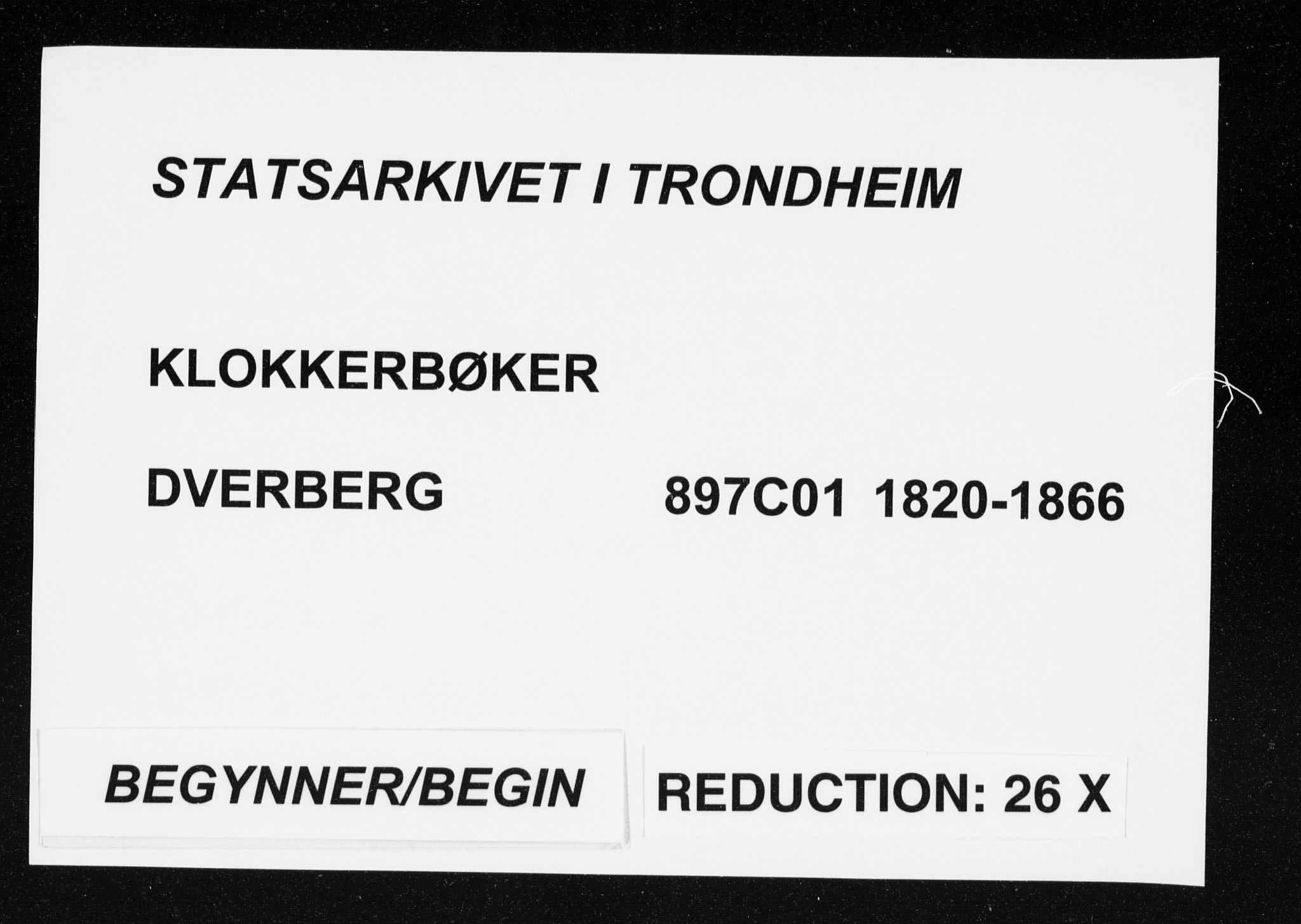 Ministerialprotokoller, klokkerbøker og fødselsregistre - Nordland, SAT/A-1459/897/L1411: Klokkerbok nr. 897C01, 1820-1866