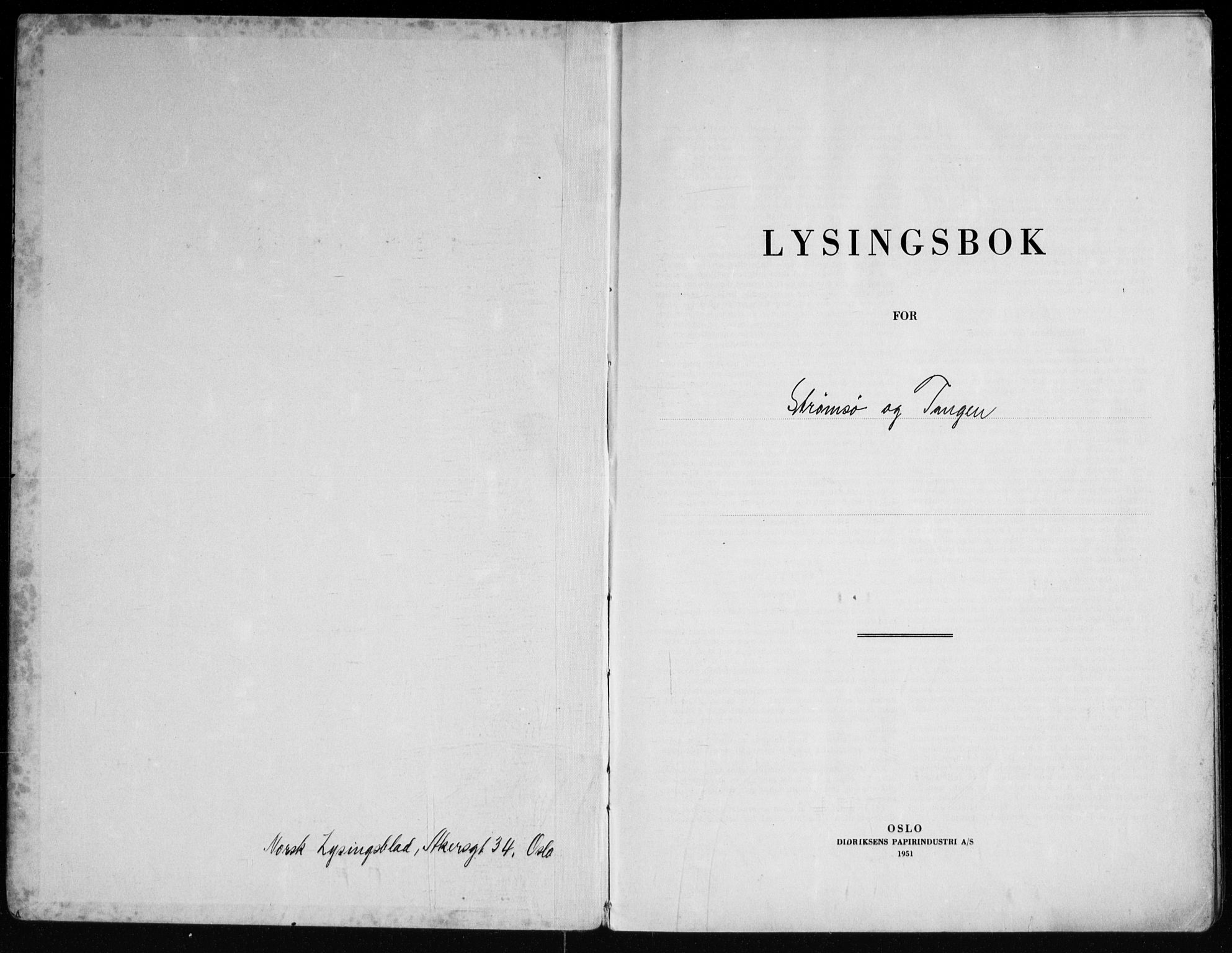 Strømsø kirkebøker, AV/SAKO-A-246/H/Ha/L0021: Lysningsprotokoll nr. 21, 1953-1963