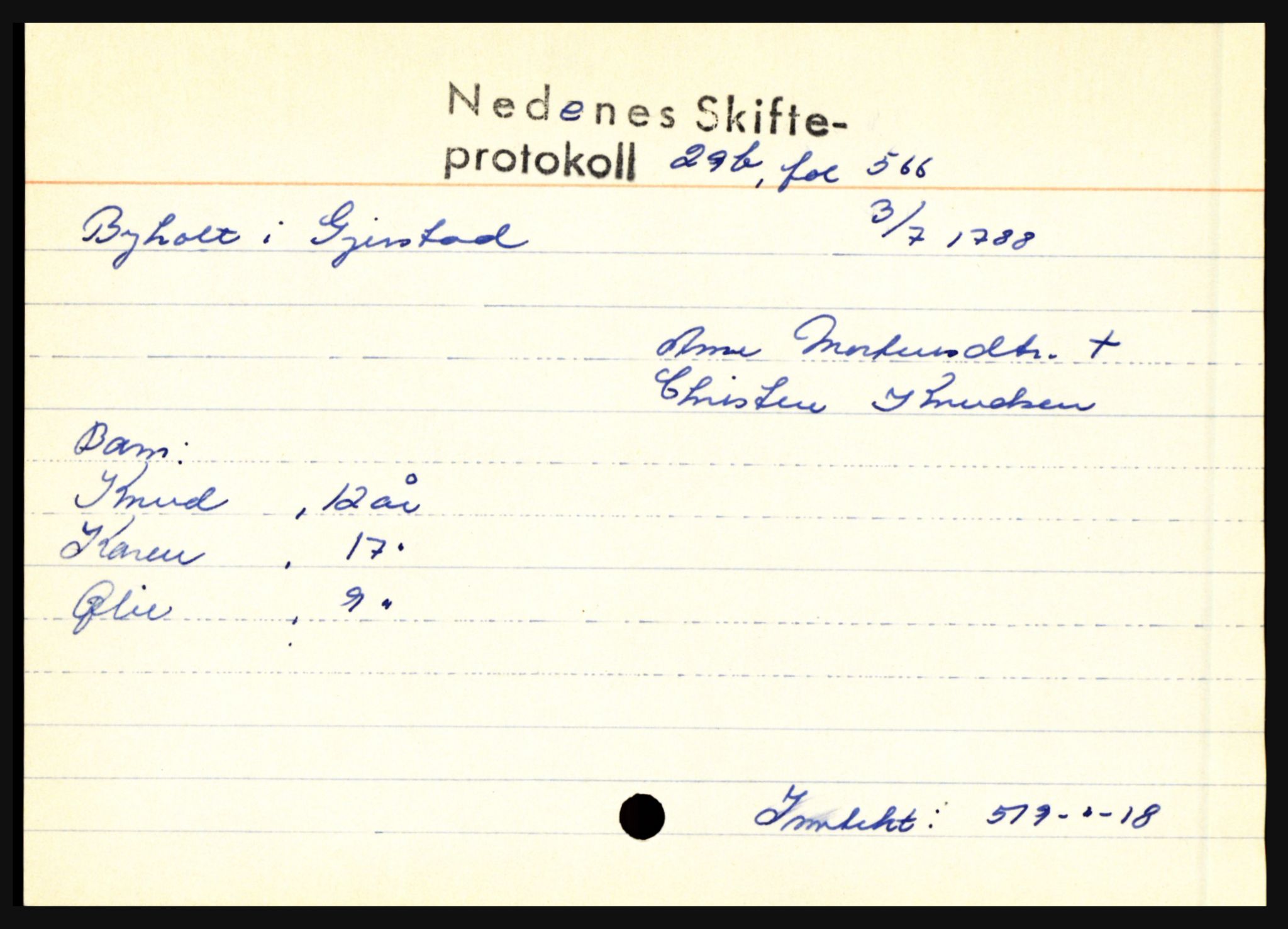 Nedenes sorenskriveri før 1824, AV/SAK-1221-0007/H, s. 4645