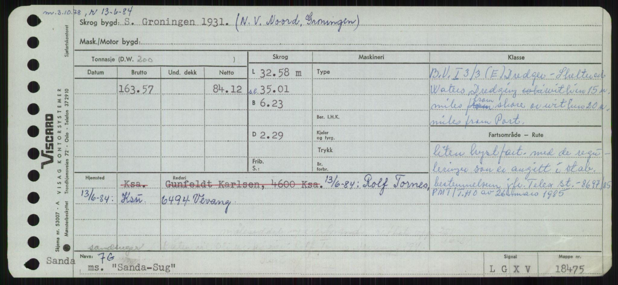 Sjøfartsdirektoratet med forløpere, Skipsmålingen, RA/S-1627/H/Ha/L0005/0001: Fartøy, S-Sven / Fartøy, S-Skji, s. 119