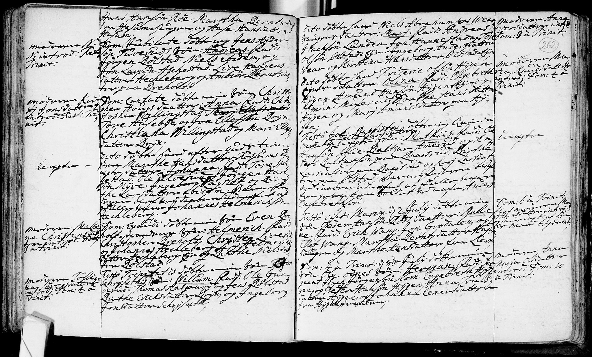 Røyken kirkebøker, AV/SAKO-A-241/F/Fa/L0002: Ministerialbok nr. 2, 1731-1782, s. 262