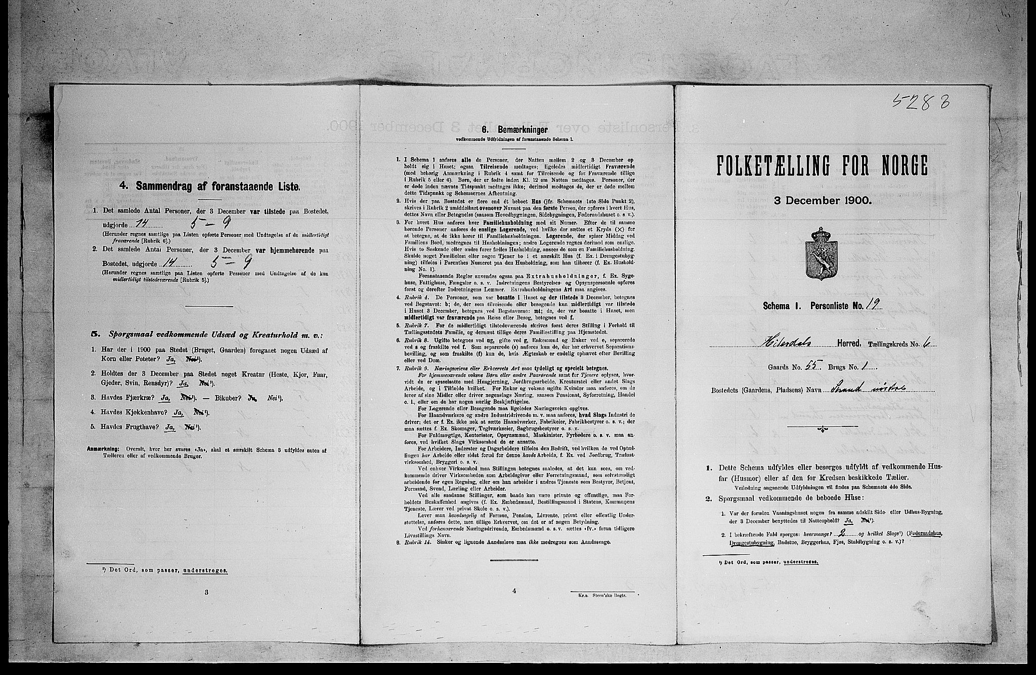 SAKO, Folketelling 1900 for 0823 Heddal herred, 1900, s. 880