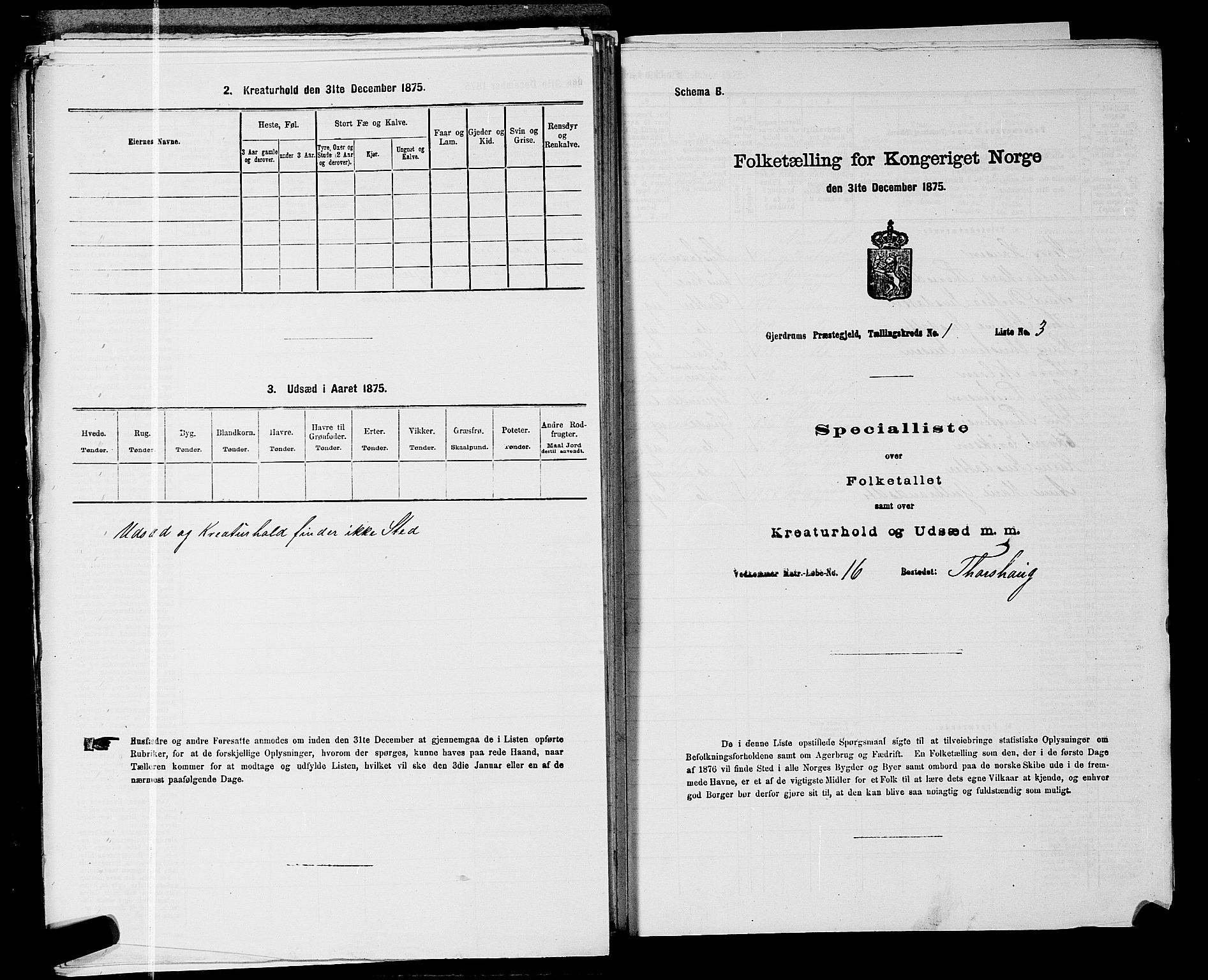 RA, Folketelling 1875 for 0234P Gjerdrum prestegjeld, 1875, s. 149