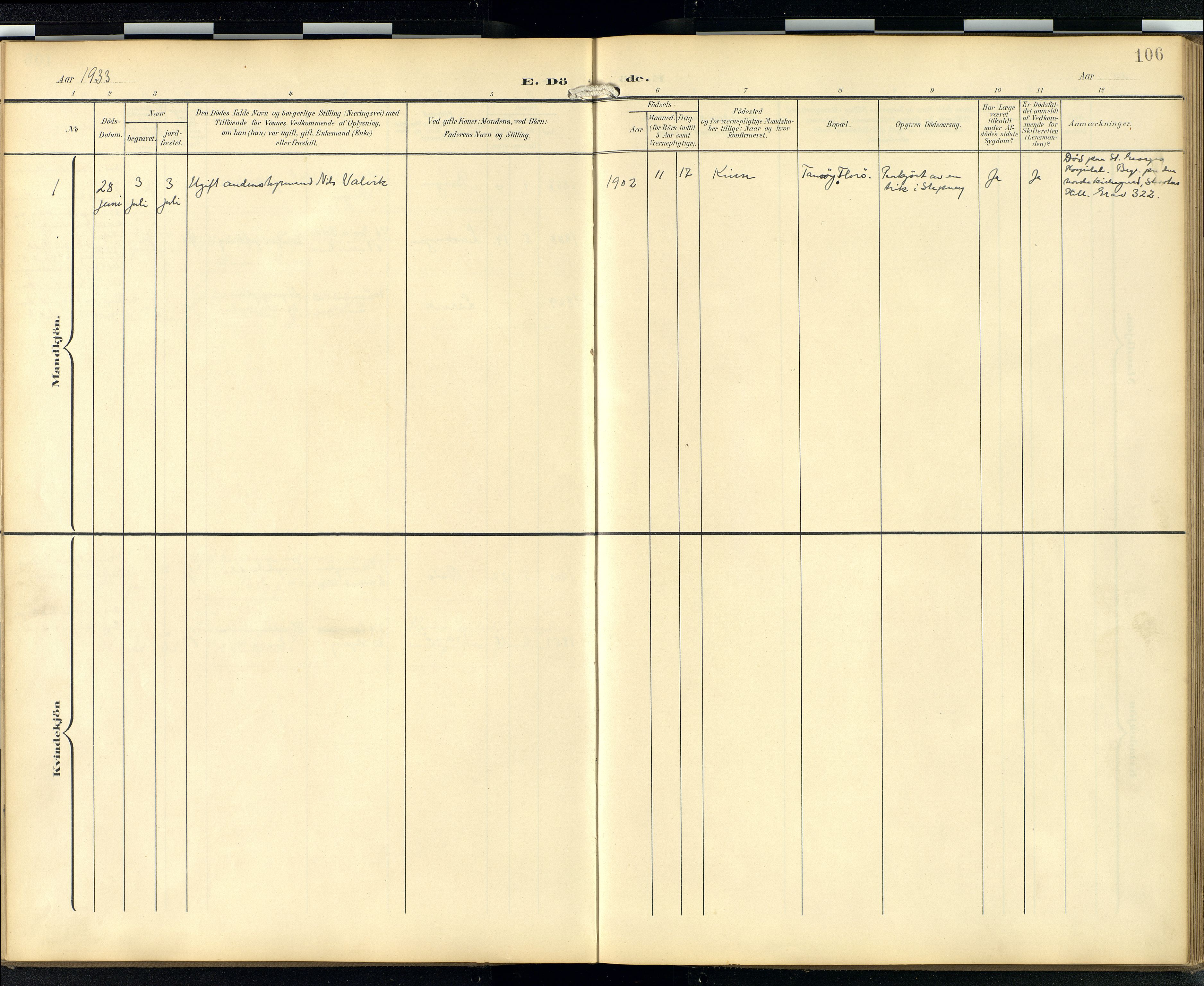 Den norske sjømannsmisjon i utlandet/London m/bistasjoner, AV/SAB-SAB/PA-0103/H/Ha/L0003: Ministerialbok nr. A 3, 1903-1934, s. 105b-106a